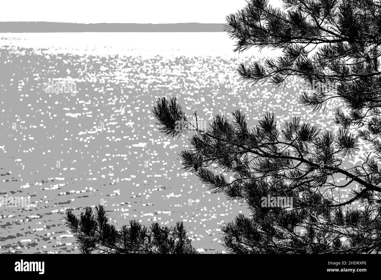Vue sur la Volga Banque D'Images