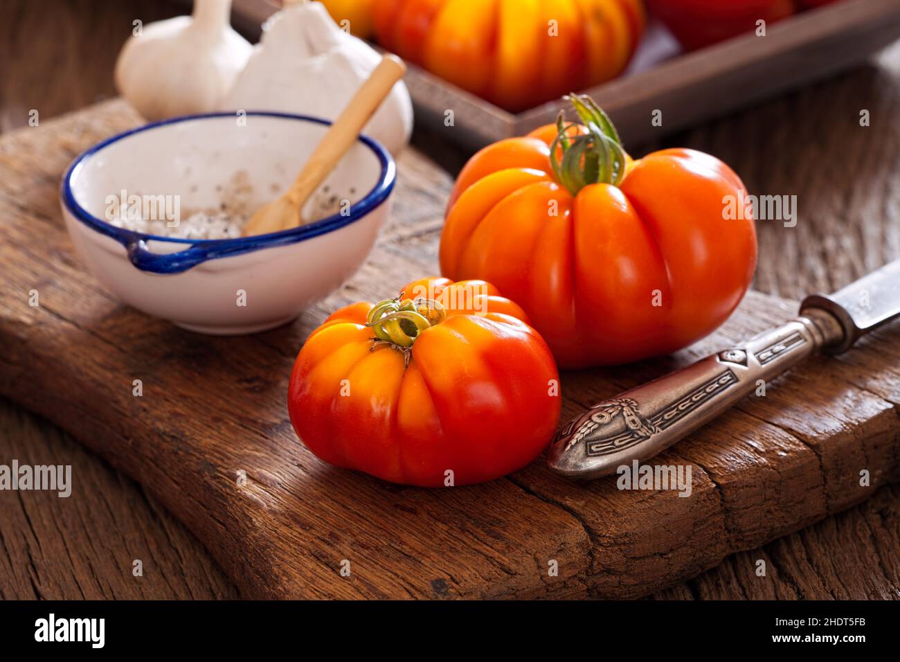 tomate, viande tomate, style campagnard, tomates,tomatos, styles de pays Banque D'Images