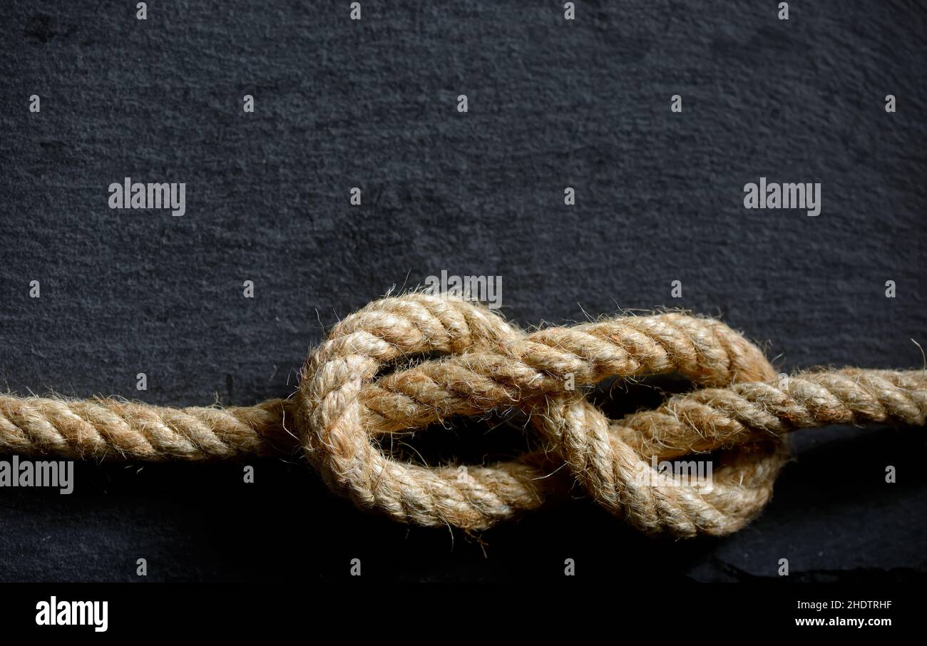 corde, nœud noué, nœud marin, cordes, nœuds noués,nœuds du marin Photo  Stock - Alamy