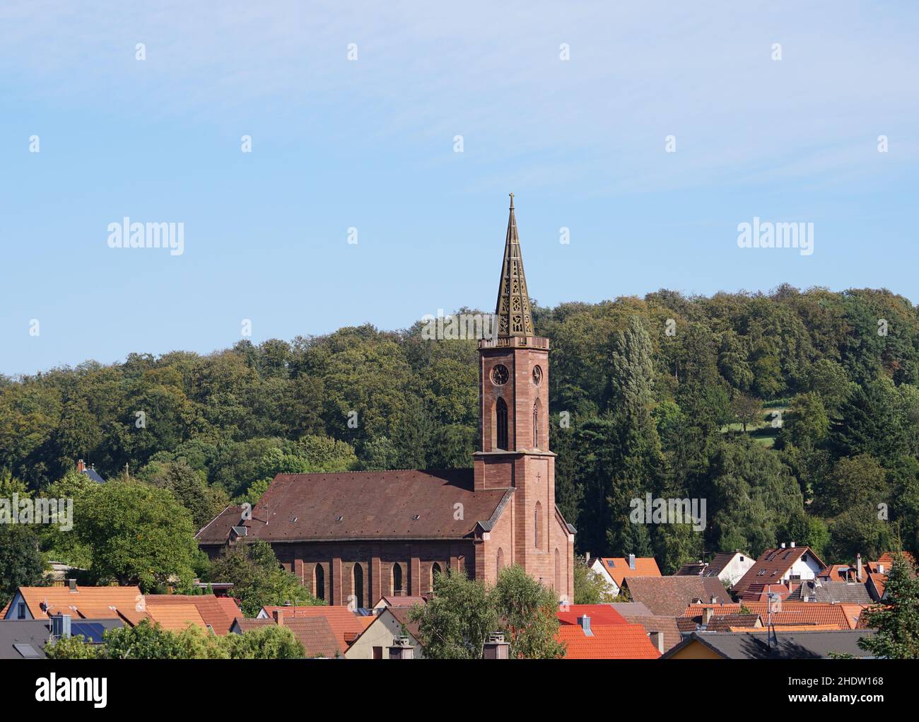 st. martinskirche, obergrombach, st. martinskirches Banque D'Images