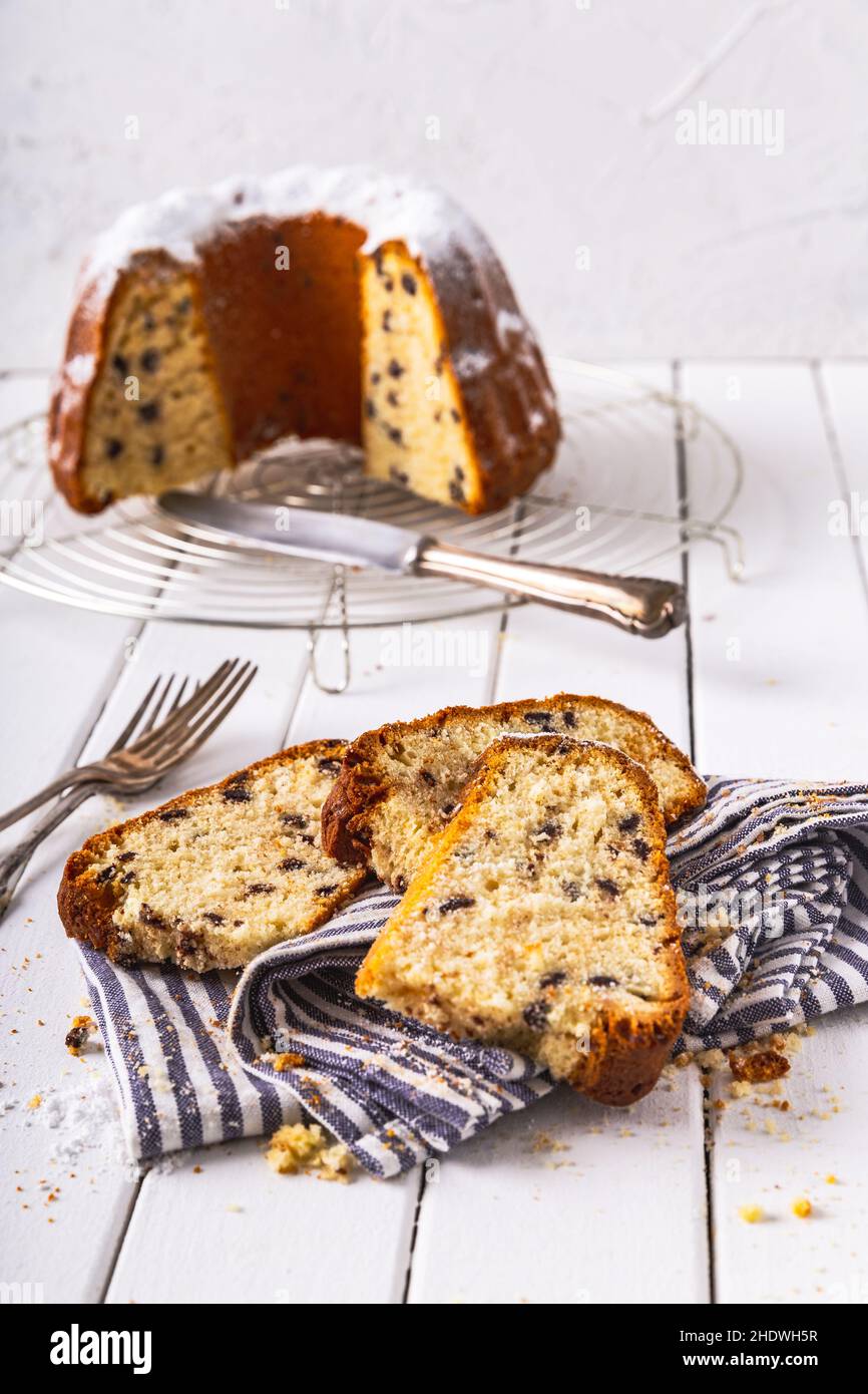 gâteau bundt, fait maison, gugelhupf, kugelhopfs, mades maison Banque D'Images