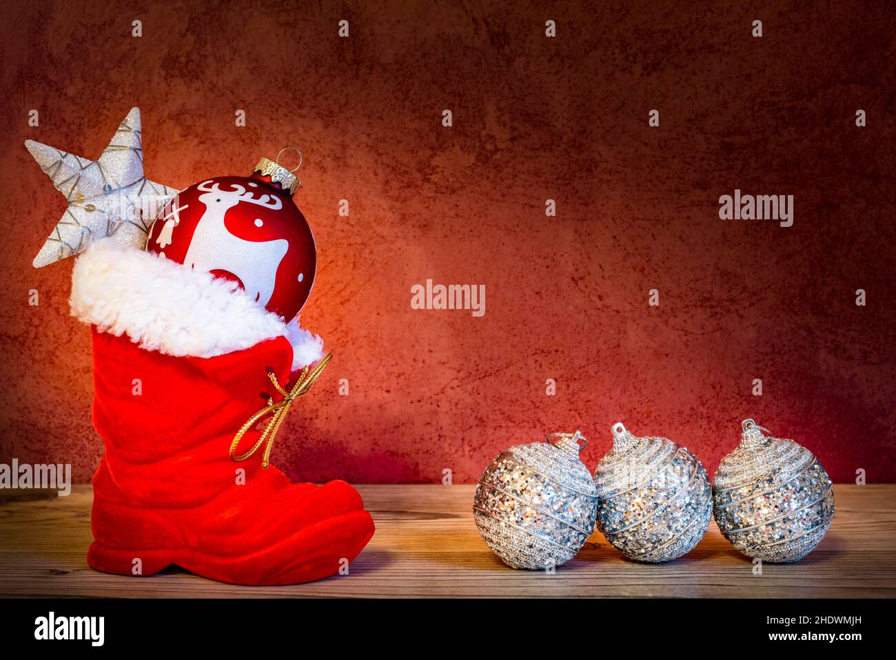 bauble, bottes nicholas, boules Banque D'Images bauble, bottes nicholas, boules Banque D'Images