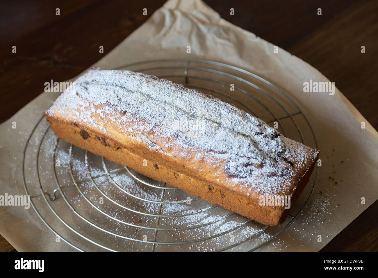 sucre en poudre, moule à gâteau, moule à pain, cuisine traditionnelle, sucres en poudre,moules à gâteaux, moules à pain Banque D'Images