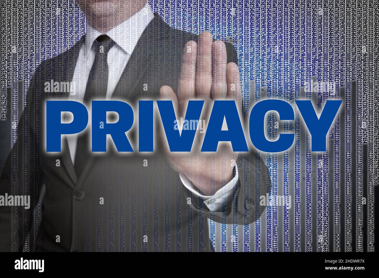 politique de confidentialité, confidentialité, politique de confidentialité, privations Banque D'Images