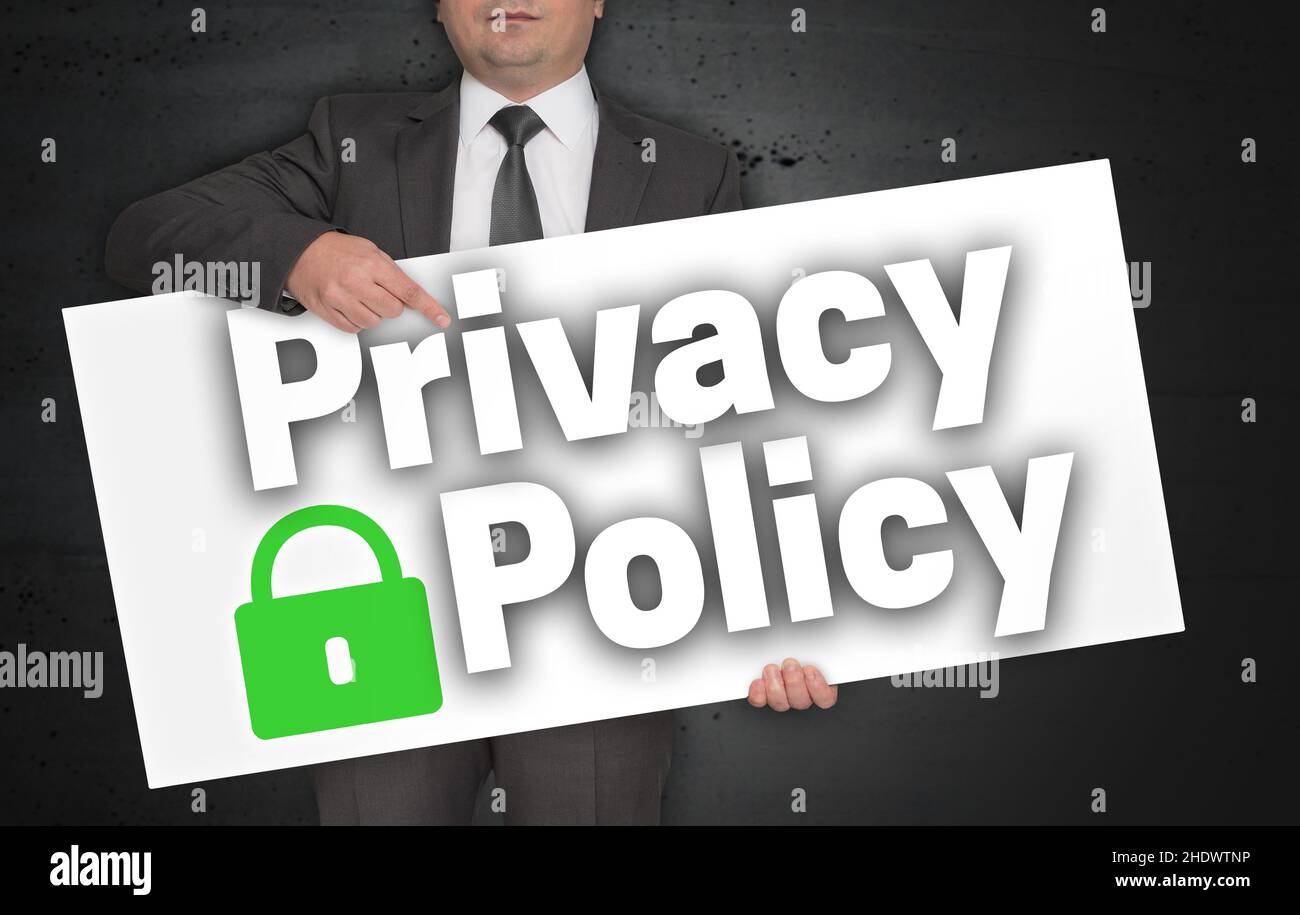 politique de confidentialité, confidentialité, politique de confidentialité, privations Banque D'Images