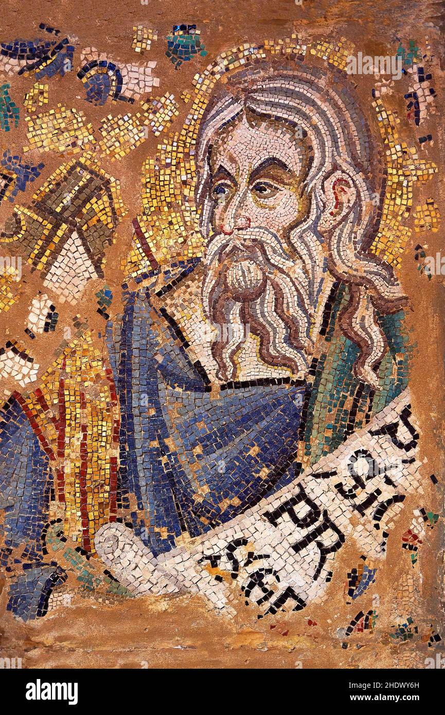 14e siècle mosaïque de l'Elisée profit à partir de la voûte de l'ante baptistère ( section du sud ), la basilique San Marco ( la Basilique St Marc ) Venise, il Banque D'Images