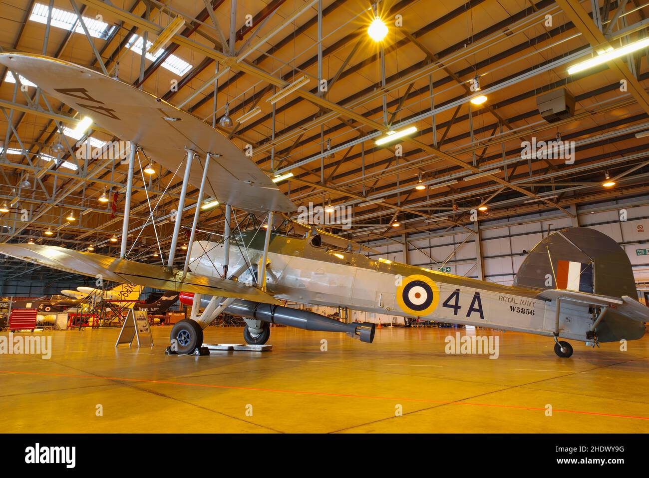 Fairey Swordfish Mk 1, W5856, RNAS Yeovilton, Banque D'Images