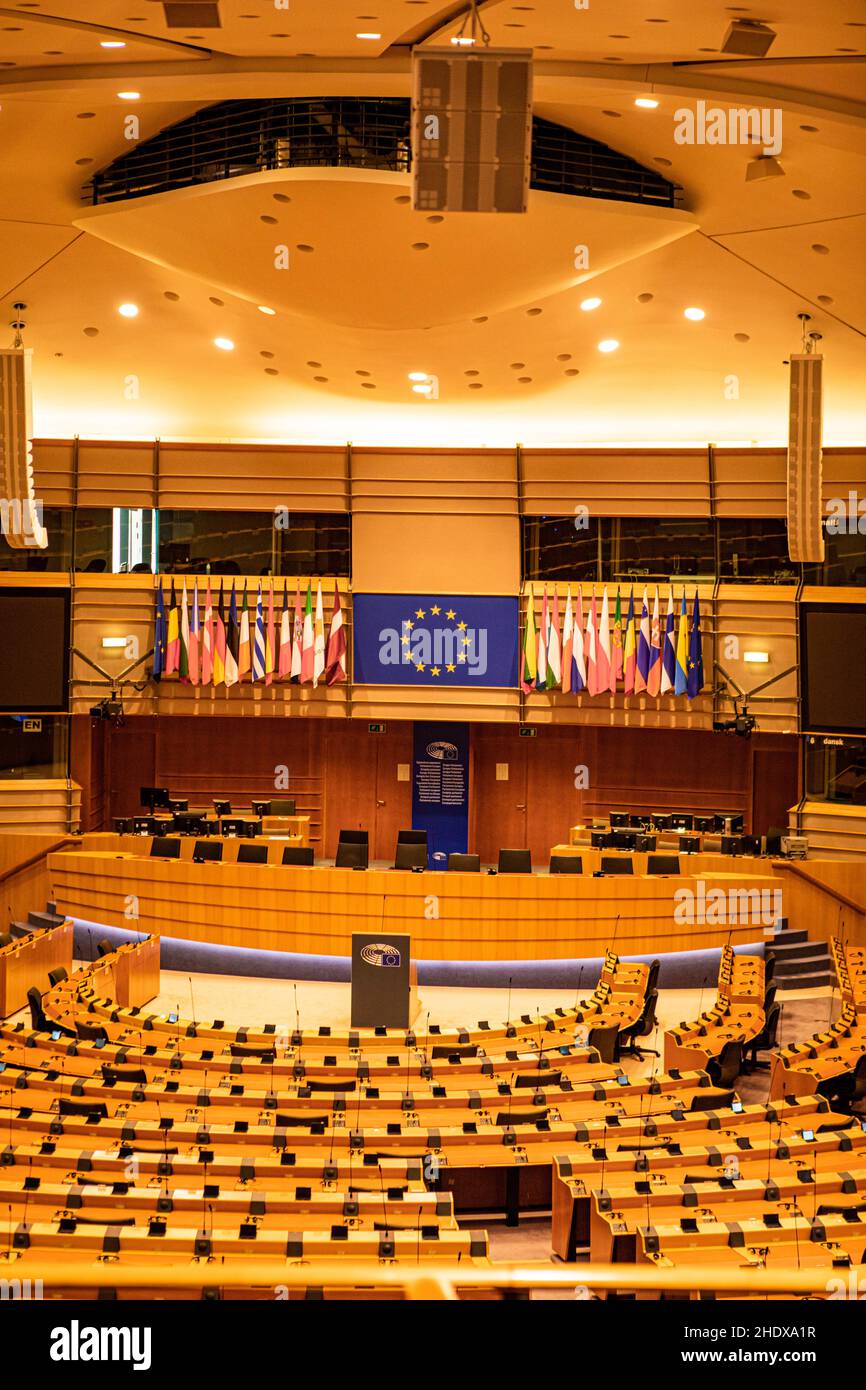 parlement européen, chambre, parlements européens, chambres Banque D'Images