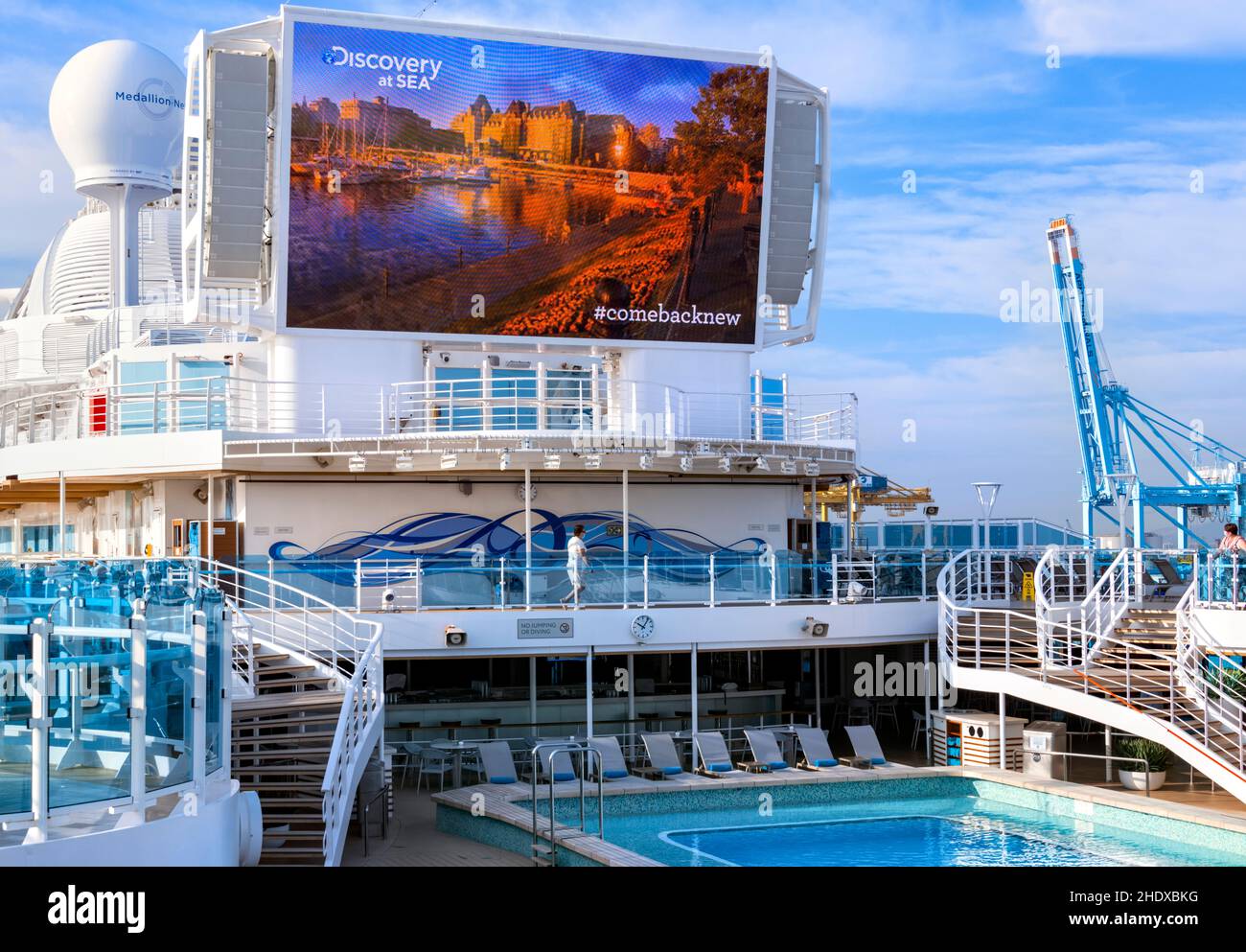 Bateau de croisière Sky Princess Banque D'Images