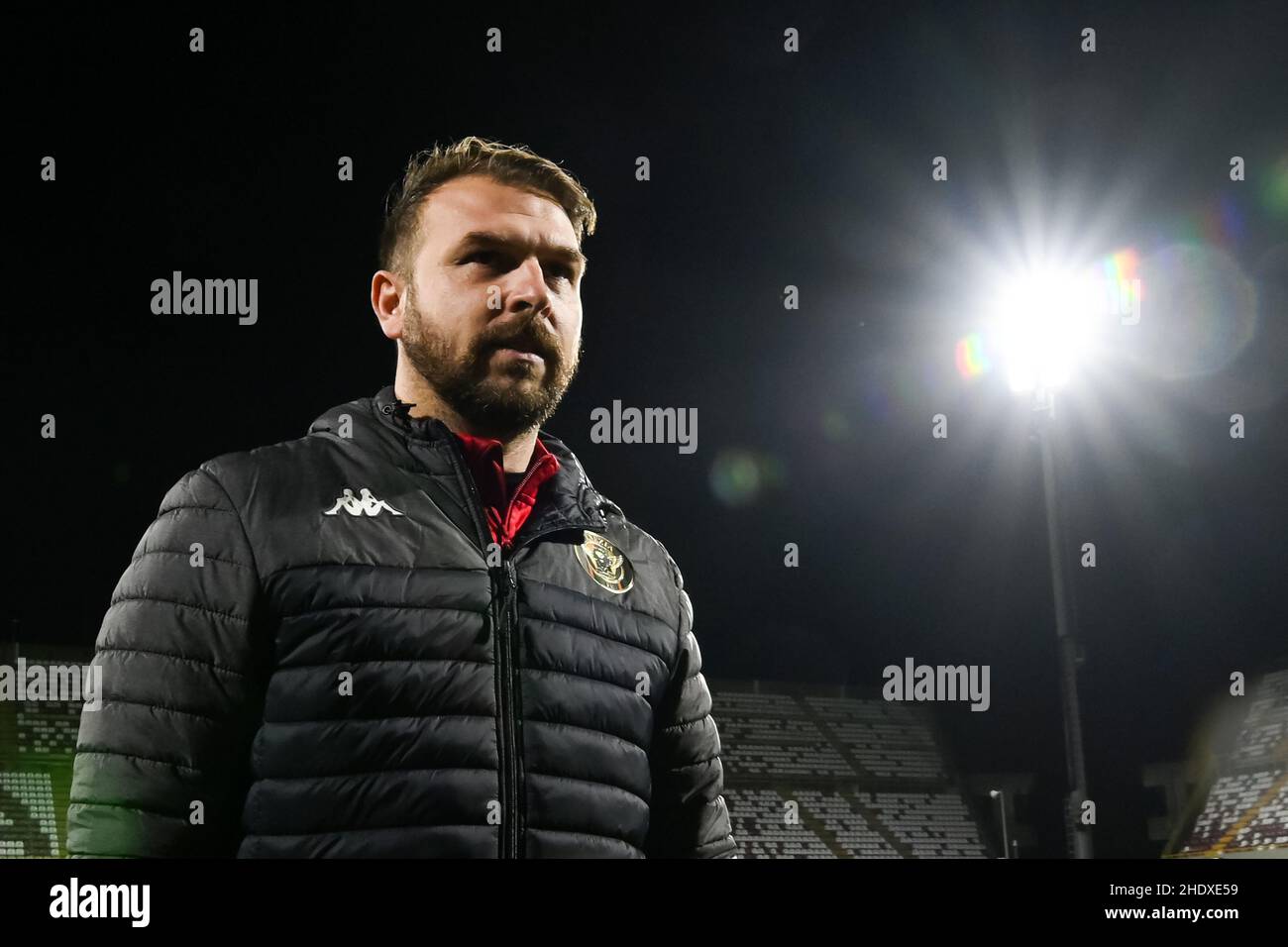 SALERNO, ITALIE - JANVIER 06: Paolo Zanetti Venezia FC entraîneur avant la série Un match entre les États-Unis Salerntana et Venezia FC au Stadio Arechi le janvier Banque D'Images