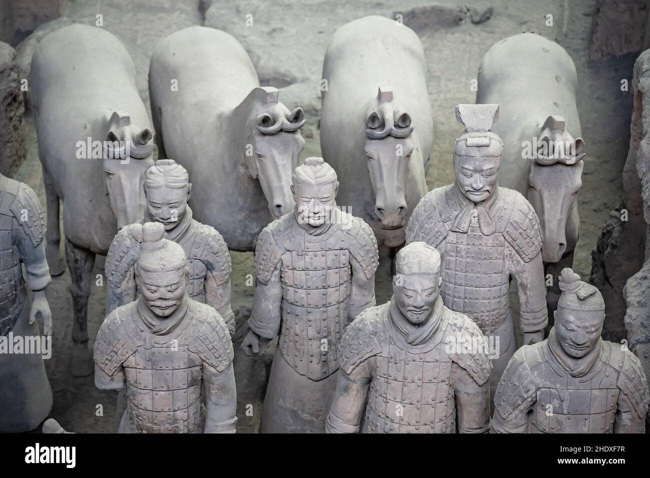 mausolée qin shihuangdis, armée de terre cuite Photo Stock - Alamy
