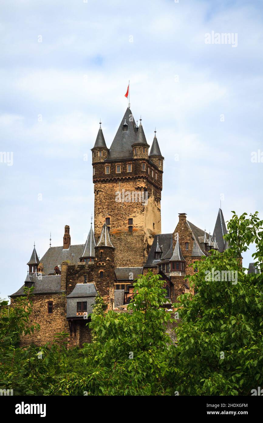 château, moyen âge, château de reichsburg, châteaux, châteaux de reichsburg Banque D'Images