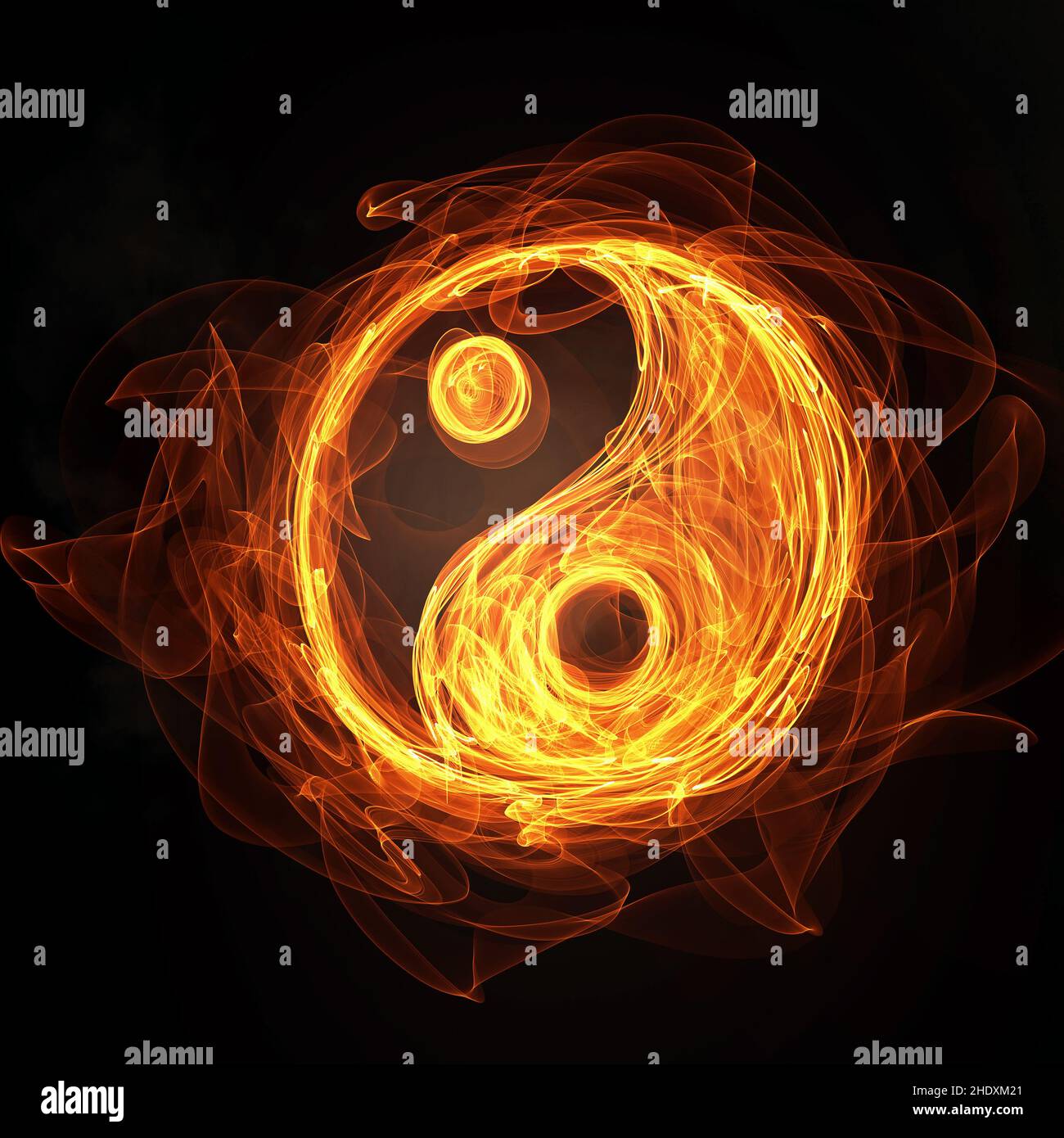 yin yang, yin et yang, ying & yang Banque D'Images