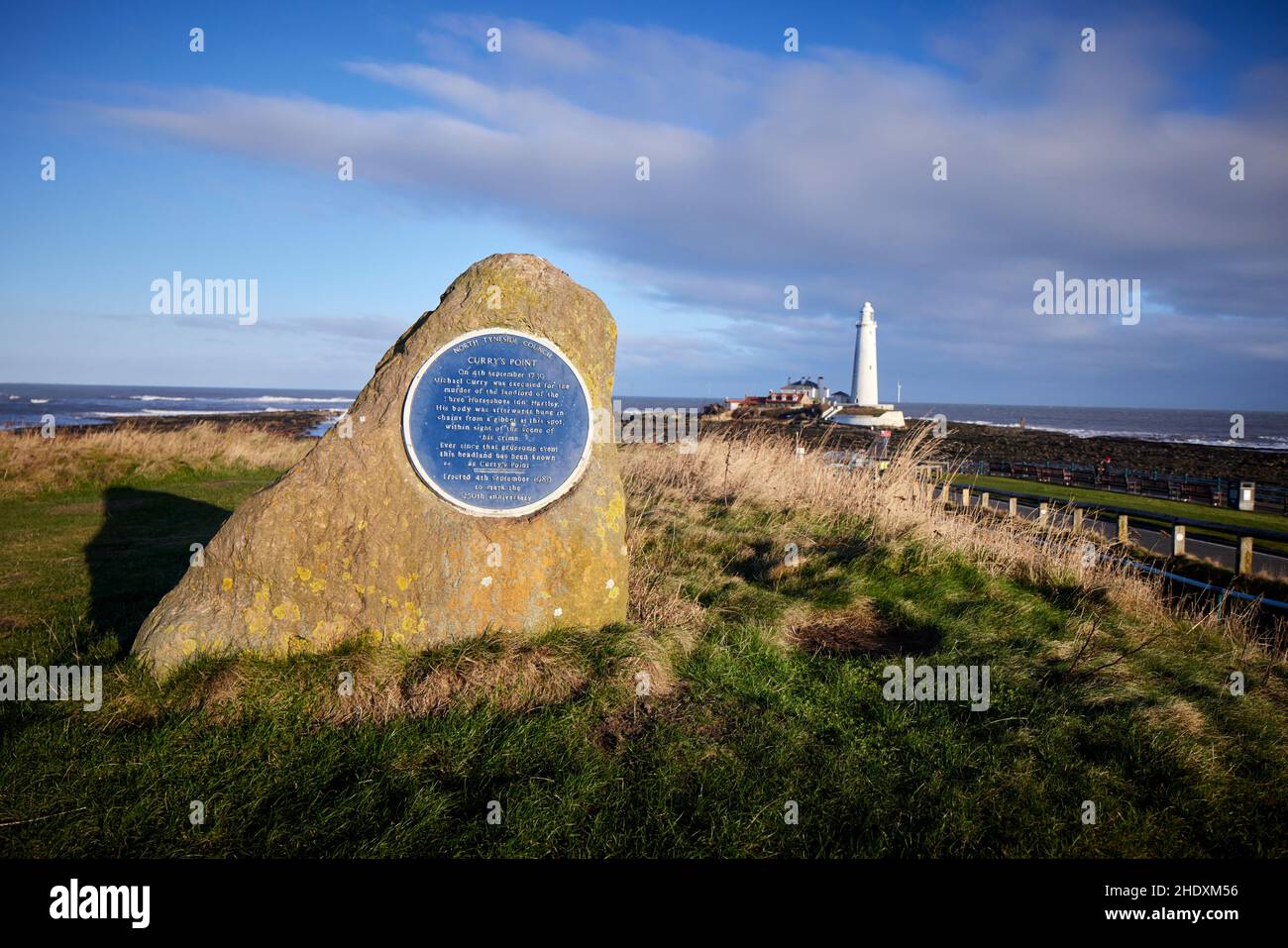 St. Mary's Lighthouse Whitley Bay, ville balnéaire de North Tyneside, Tyne & Wear, Angleterre Banque D'Images