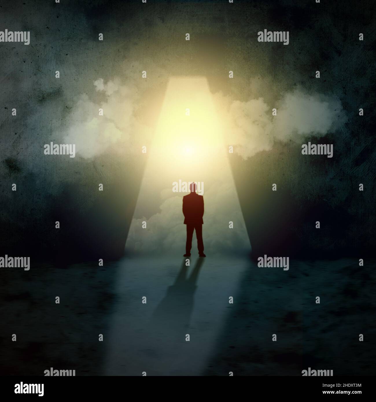 liberté, lumière, espoir, solution, sortie,libertés, lumières, espoirs, rétroaction, résultat,solutions, solutions Banque D'Images