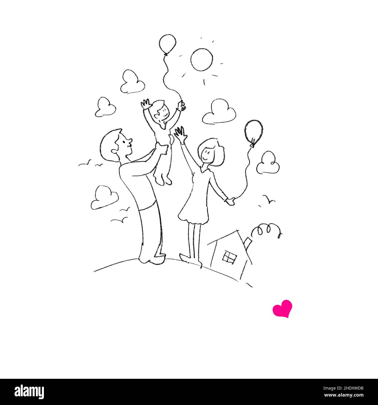 enfant, père, mère, idéal, enfants,enfants, enfants, enfants, papa, pères,maman, mères, maman, idéaux, perfection Banque D'Images