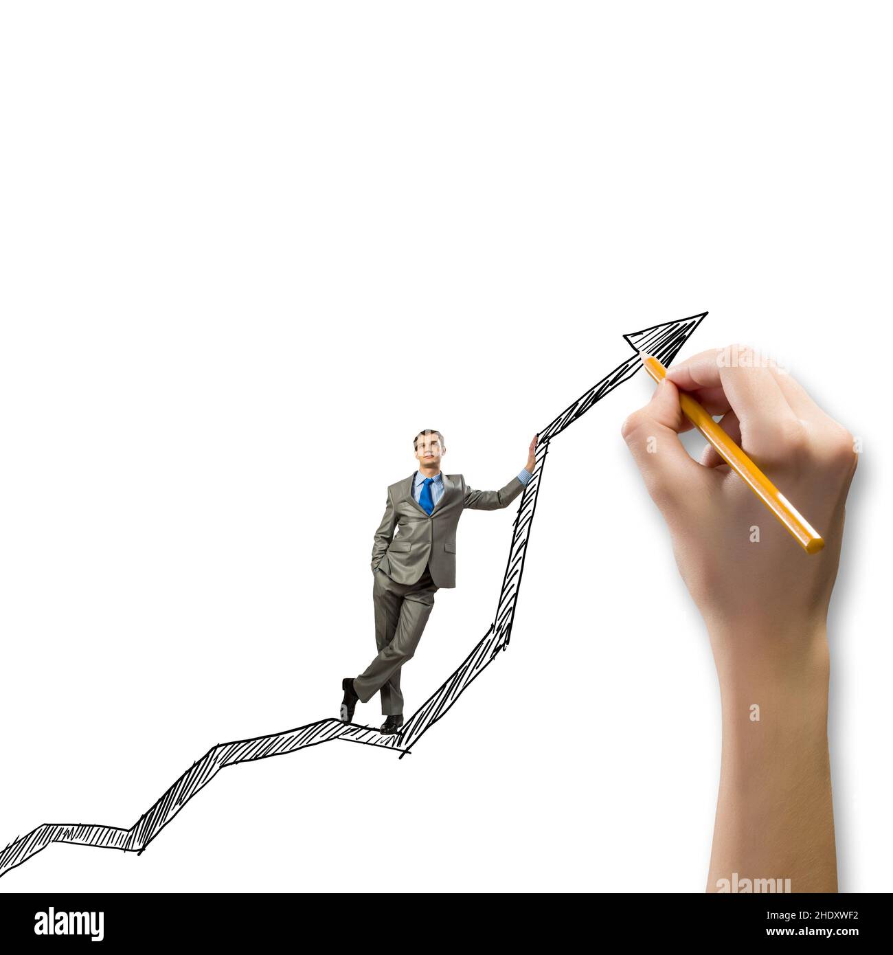 tendance, positif, réussi, en hausse, tendances,positif, réussi Banque D'Images