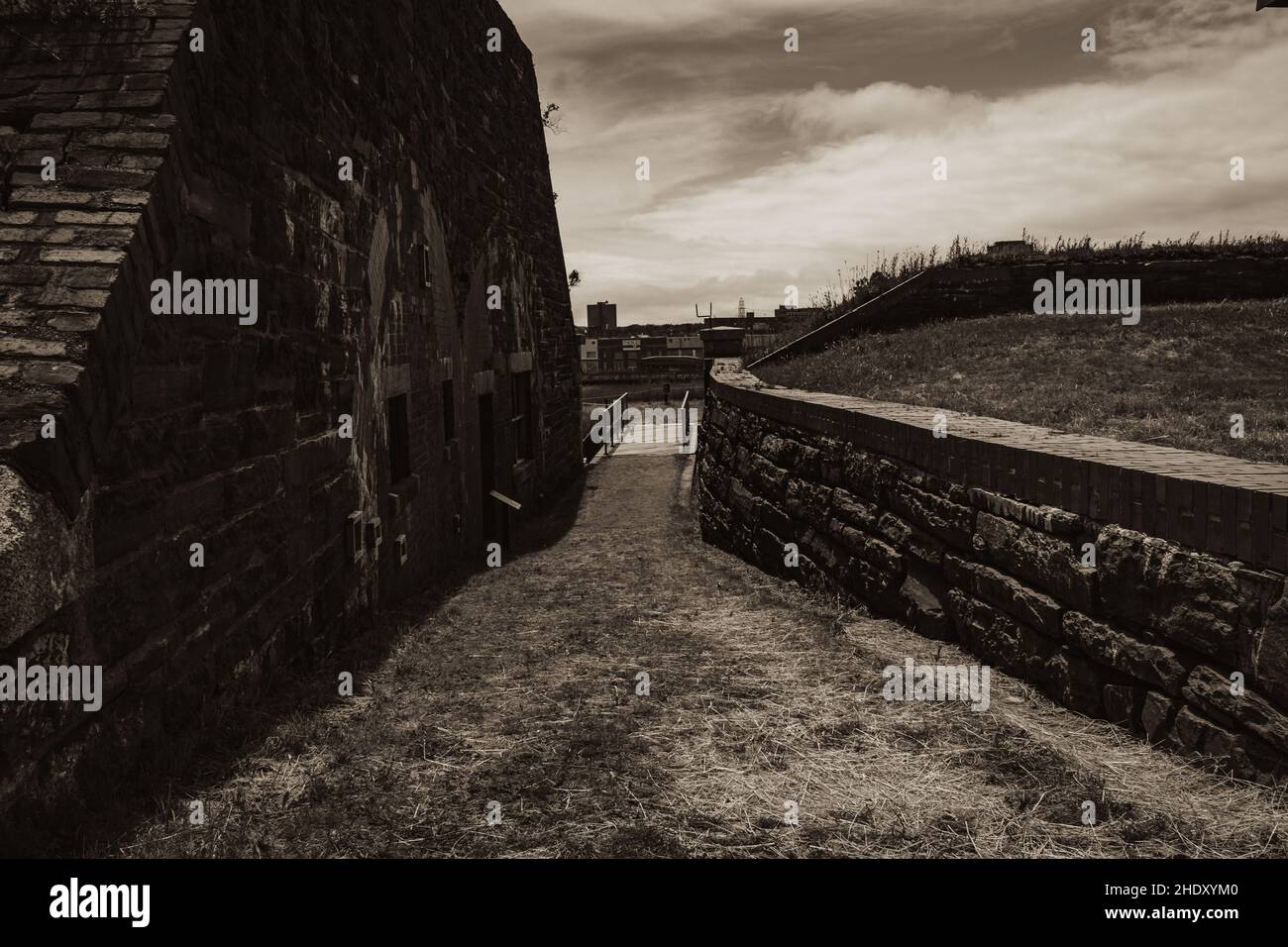 porte et garde de fort charlotte Banque D'Images