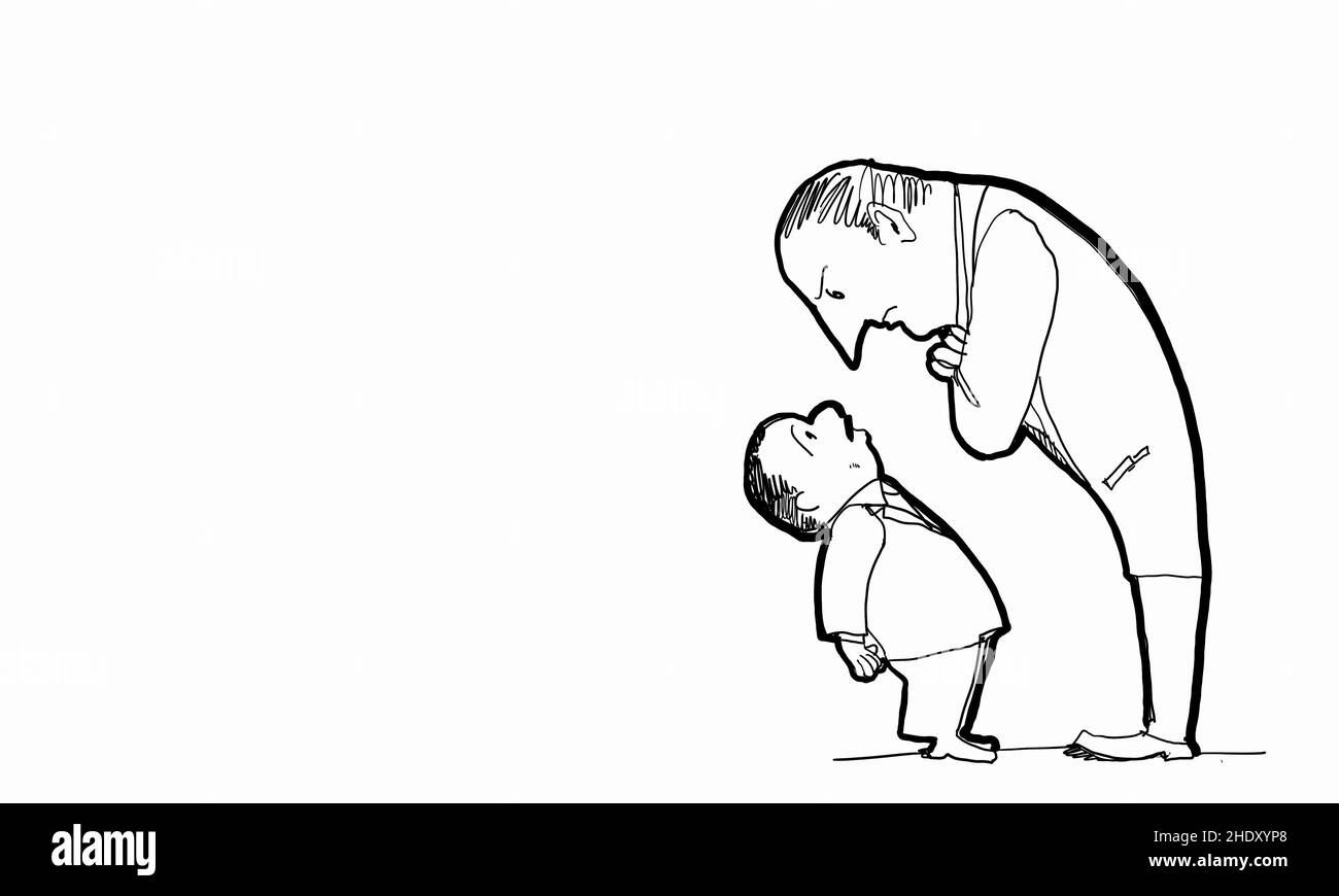 patron, langage corporel, subordonné, gestionnaires, langages corporels Banque D'Images