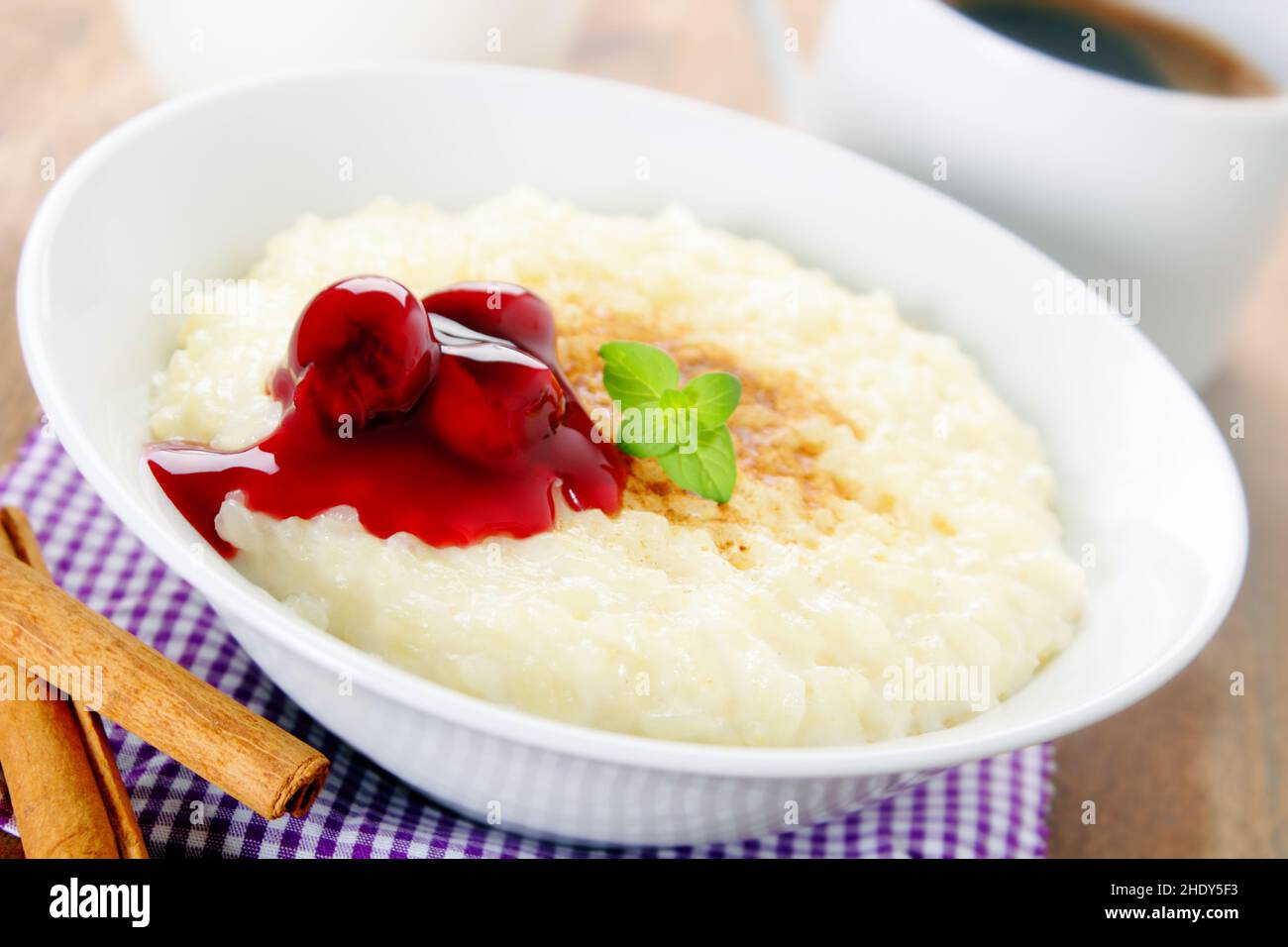 riz au lait Banque D'Images