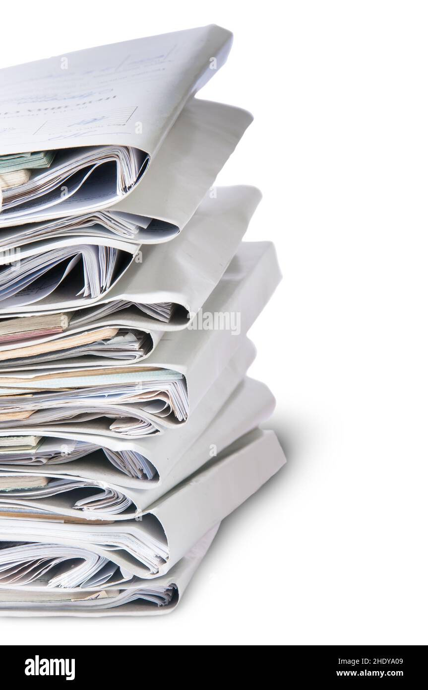 dossier, pile de fichiers, fichier, dossiers, piles de fichiers Banque D'Images