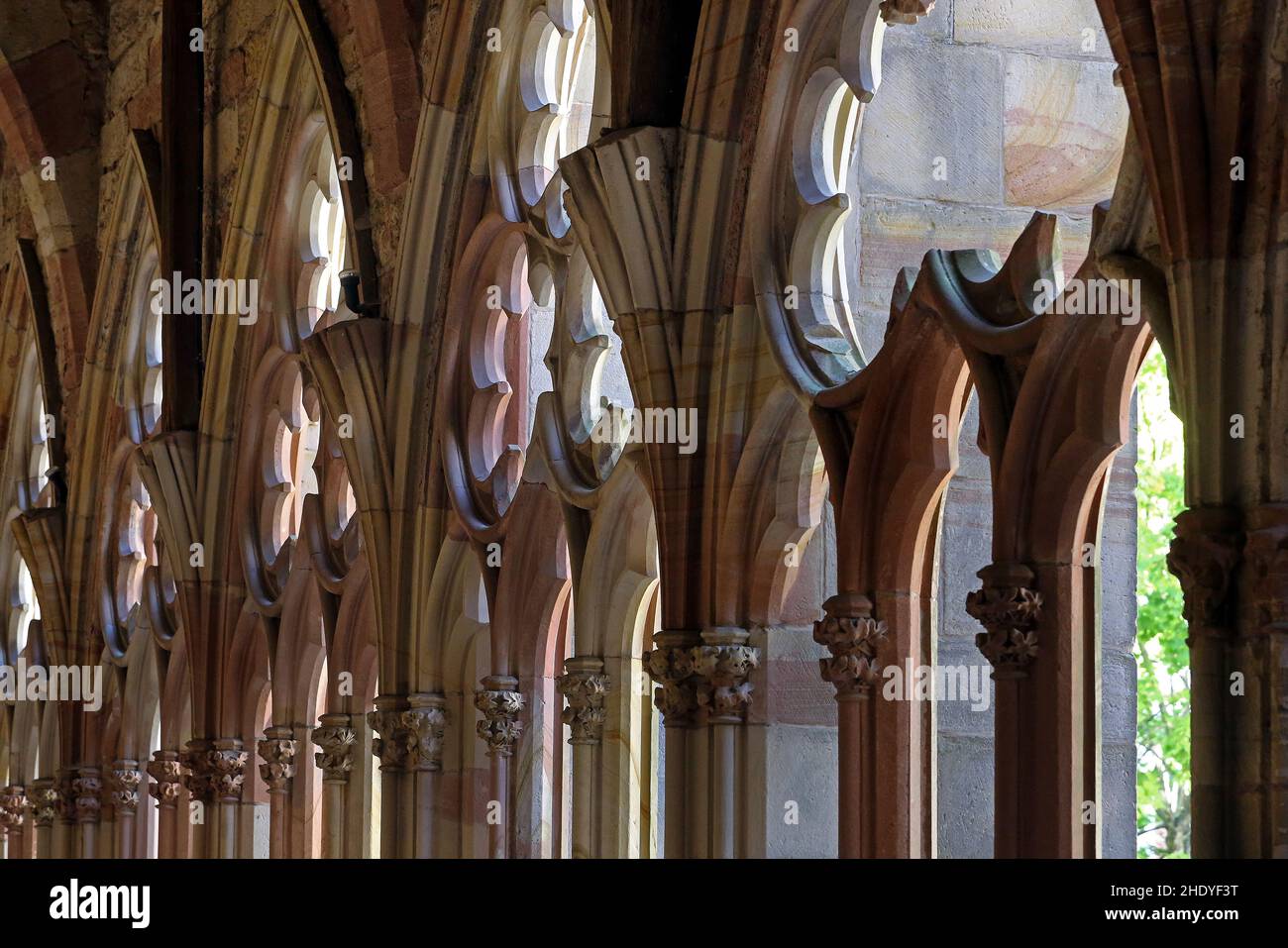 cloître, st pierre et paul, monastère de weißenburg, cloîtres, st pierre et pauls Banque D'Images