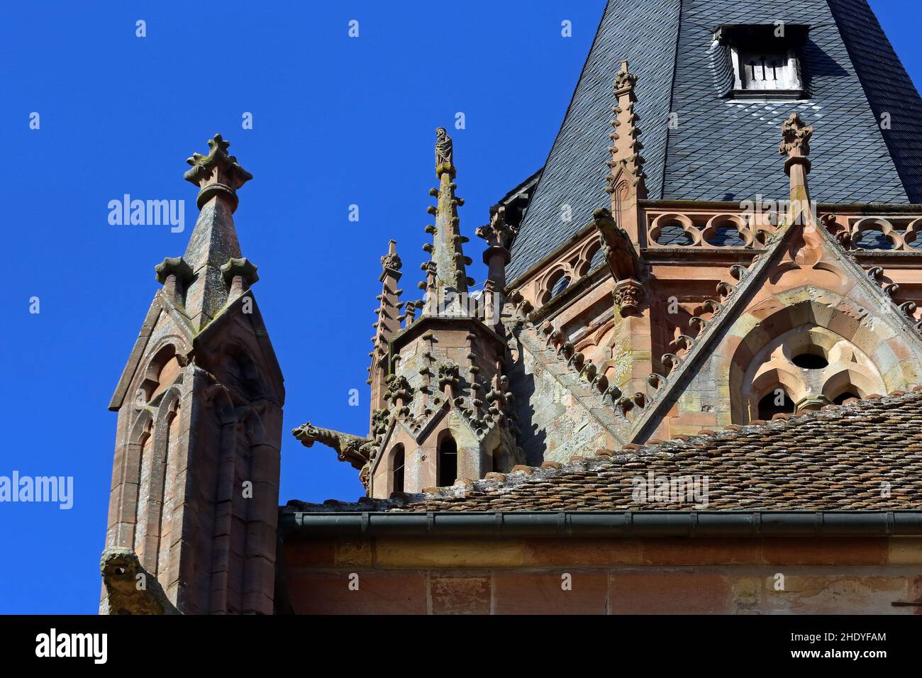 abbaye d'ichruch, wissembourg, st. pierre et paul, stiftskirches, wissembourgs, st. pierre et pauls Banque D'Images