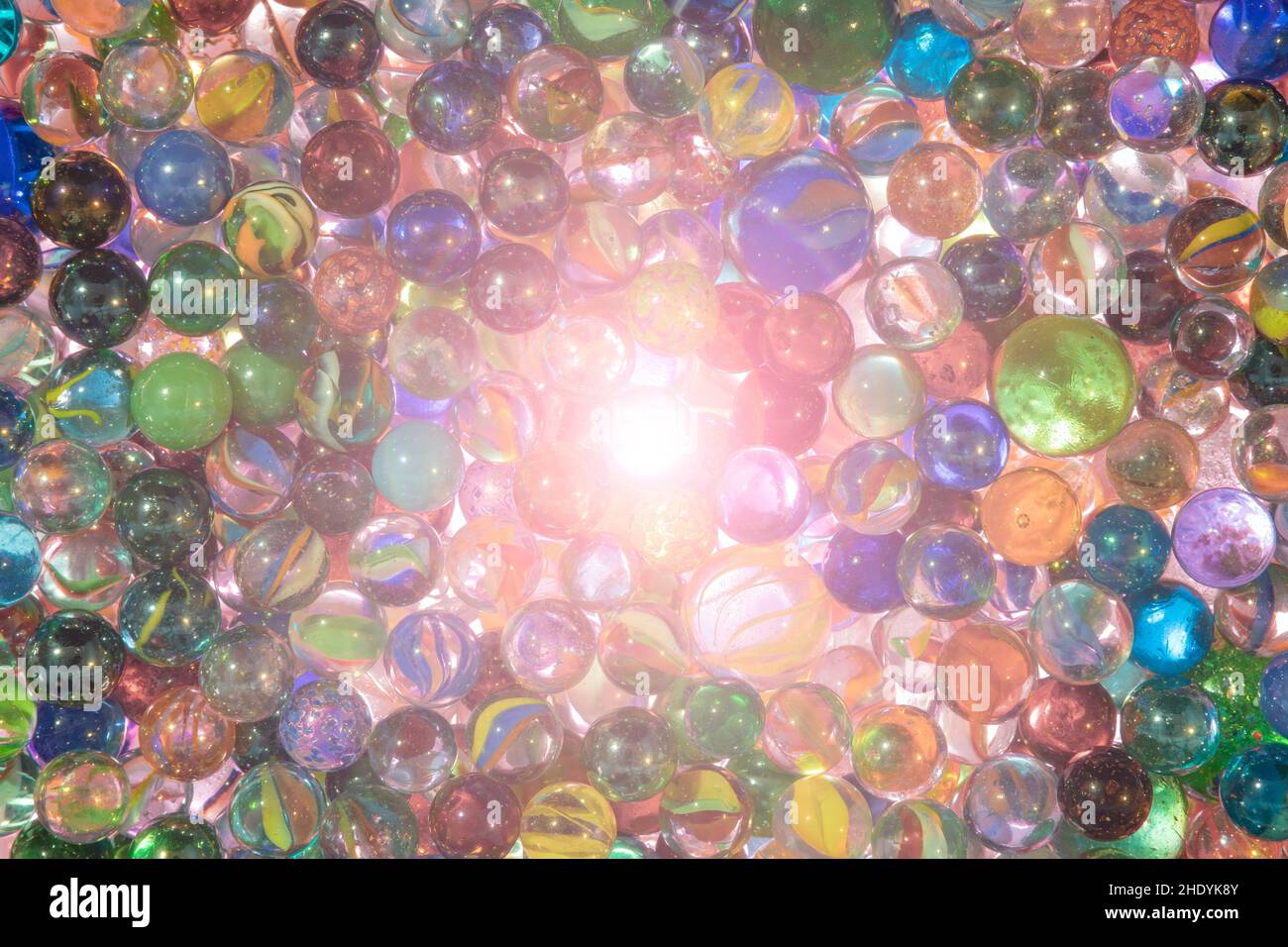 Image d'arrière-plan en couleur abstraite avec flou artistique et reflets de l'objectif Banque D'Images