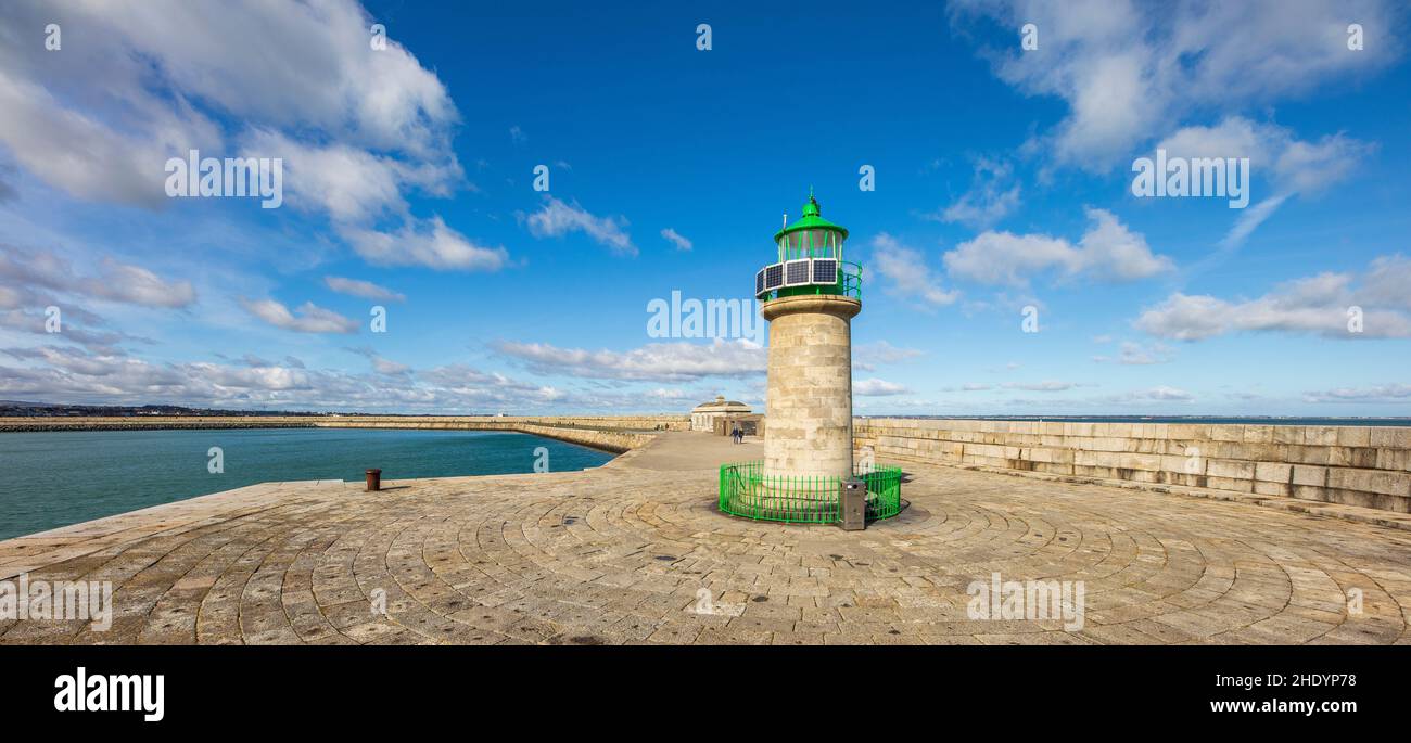 phare de west pier dun laoghaire Banque D'Images