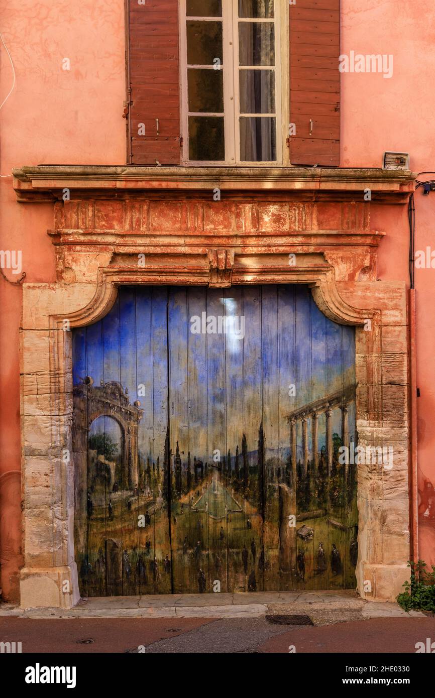 France, Vaucluse, Parc naturel régional du Luberon (Parc naturel régional du Luberon), Roussillon, étiqueté les plus Beaux villages de France (le plus B Banque D'Images