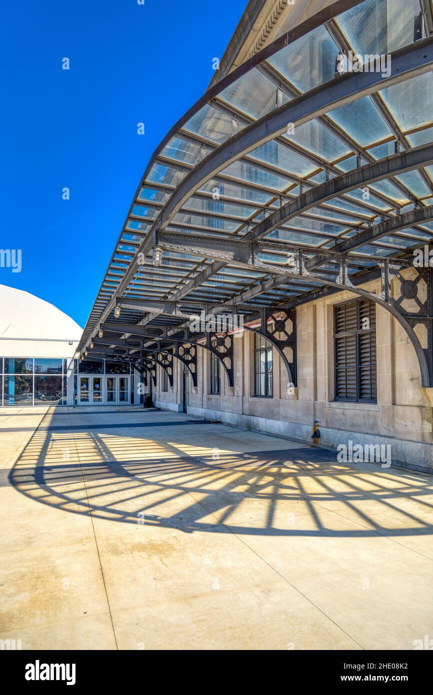 Musée des Sciences de Virginie : Broad Street Station, alias Union Station de Richmond, était au bord de la destruction en 1976. Banque D'Images