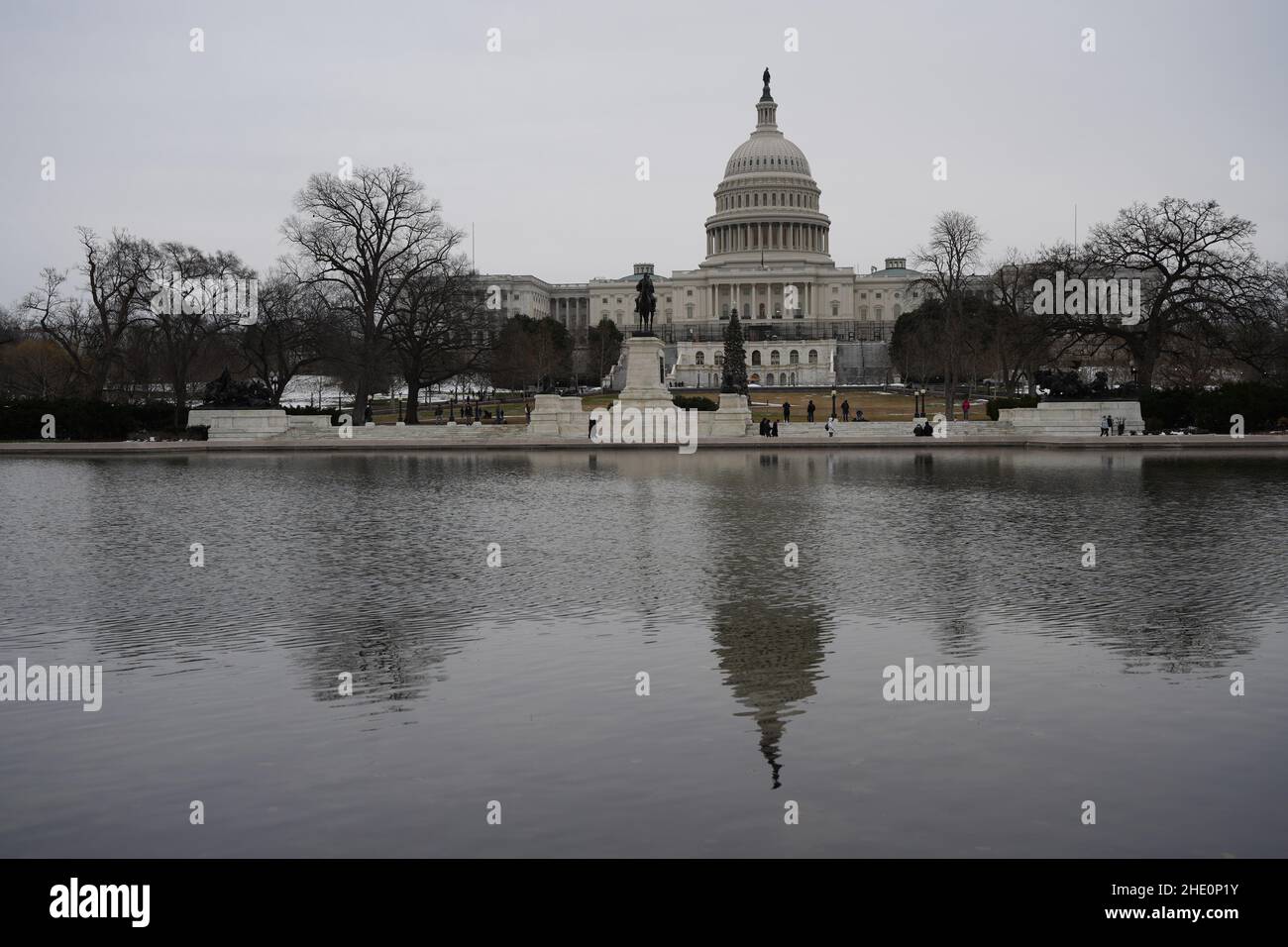 6 janvier 2022, Washington, District de Columbia, États-Unis : le 6 janvier 2022, événement de Vigil pour la démocratie et l'inscription des électeurs près du Capitole des États-Unis commémorant l'insurrection du 6 janvier 2021.(Image de crédit : © Gregg Brekke/ZUMA Press Wire) Banque D'Images