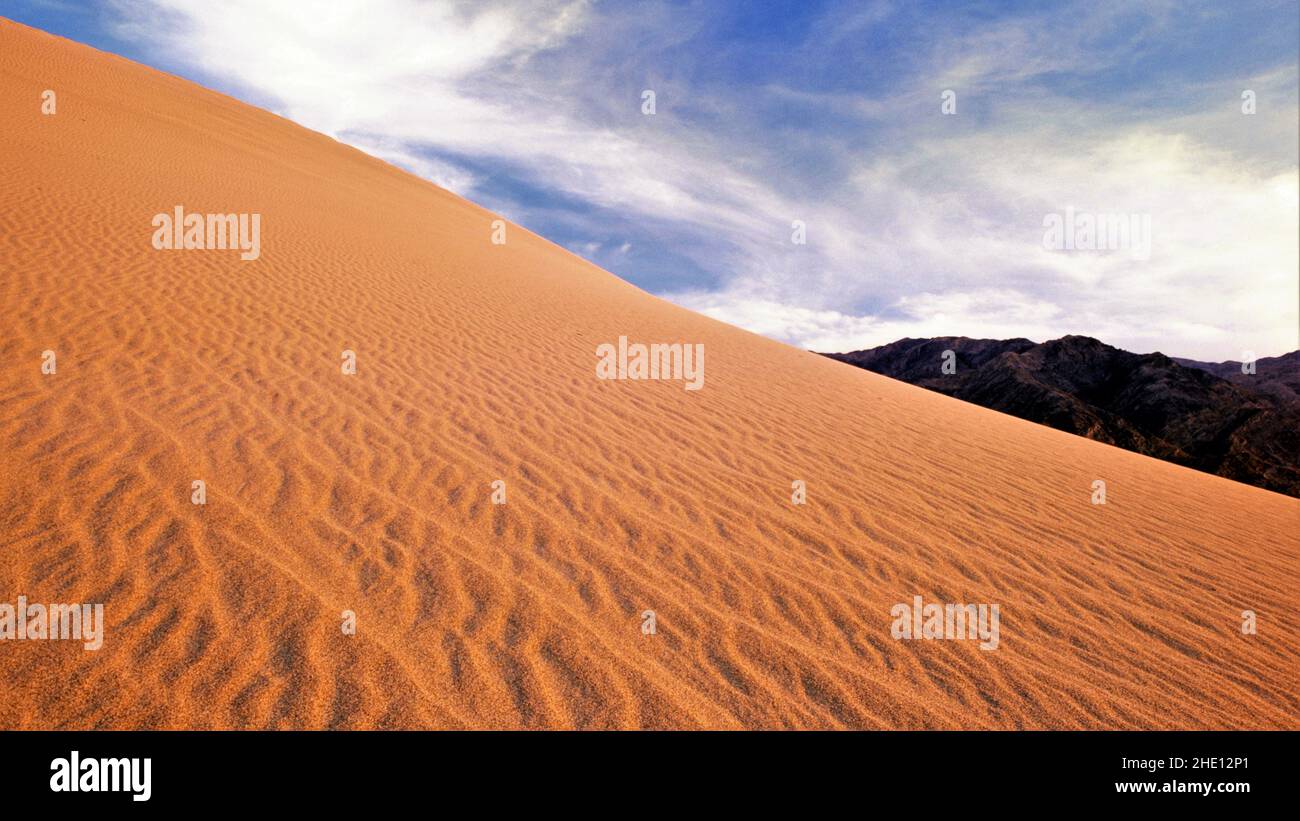 Dunes de sable de Mesquite Flats de la vallée de la mort, Californie Banque D'Images