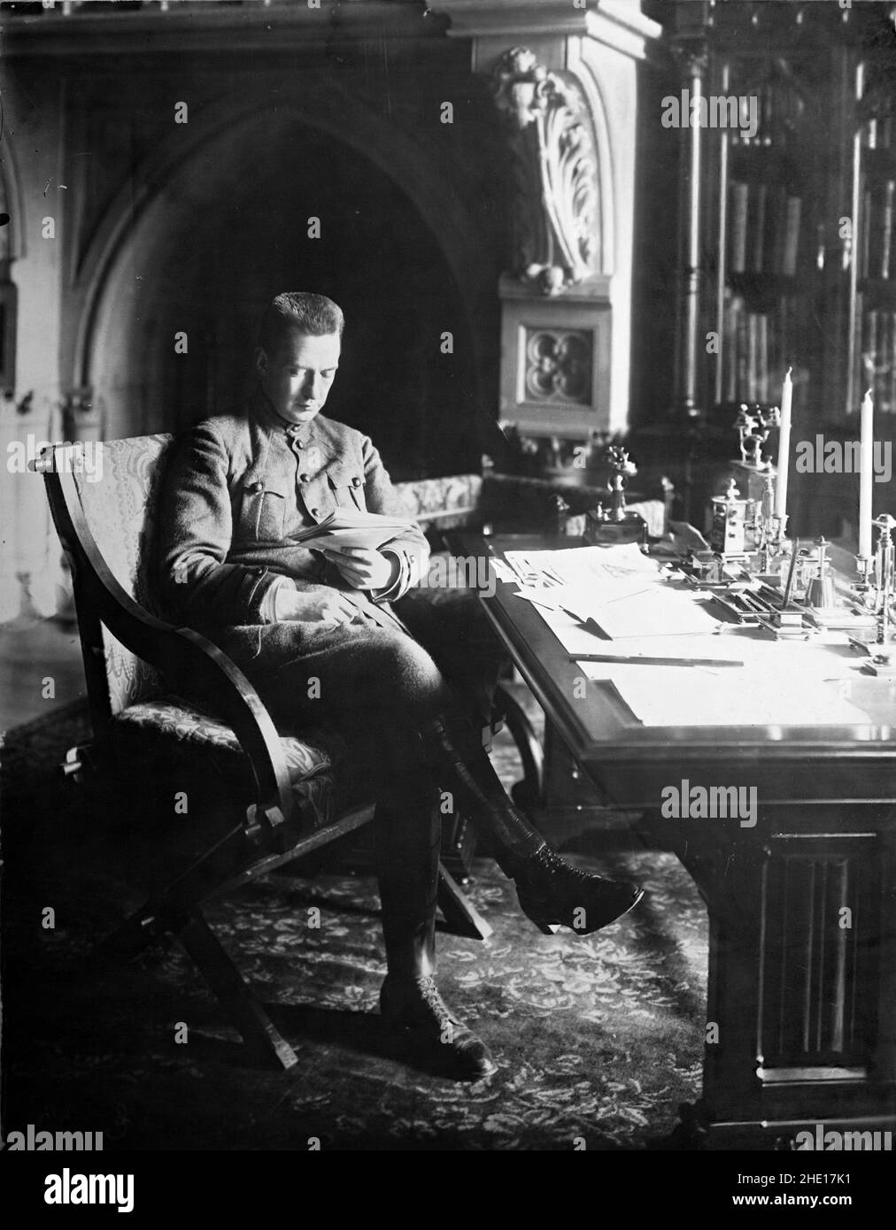 Alexander Kerensky qui était membre du gouvernement russe après la révolution de février 1917 jusqu'à ce qu'il soit posé par la révolution bolchevique en octobre 1917 Banque D'Images