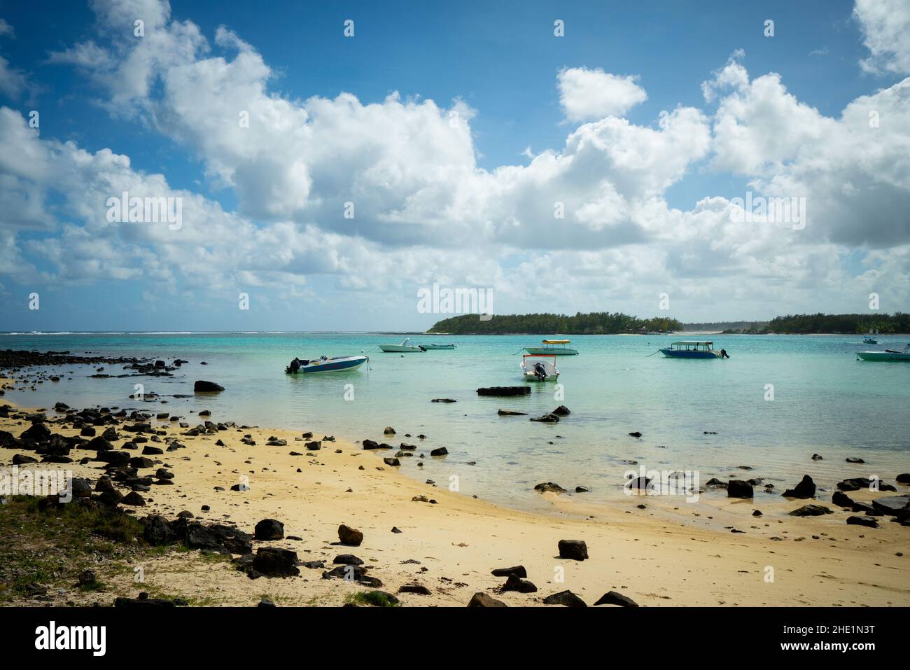 Blue Bay, Maurice Banque D'Images