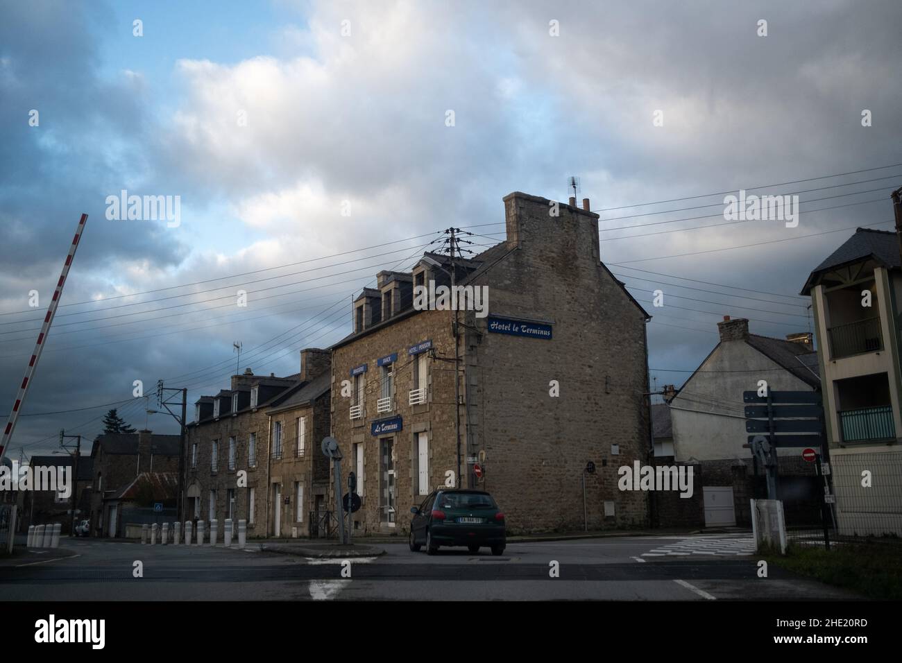 France, Bretagne, Dinan le 2020-12-25.Illustration de la vie quotidienne en Bretagne pendant les vacances de Noël au milieu de la crise Covid-19, quand Banque D'Images