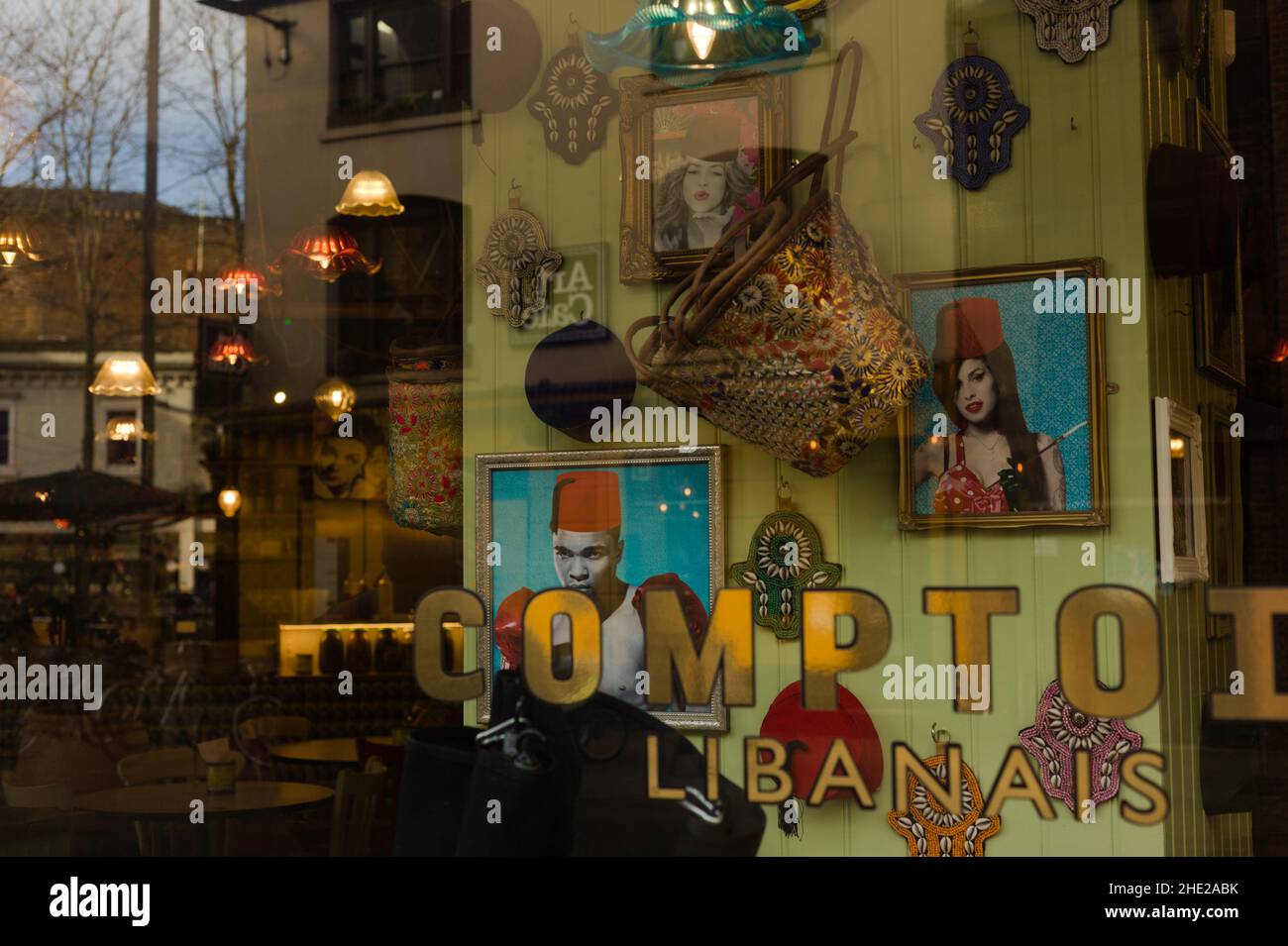 Extérieur du bâtiment Comptor Libanais, centre-ville d'Oxford, Grande-Bretagne.Janvier 2022 Banque D'Images