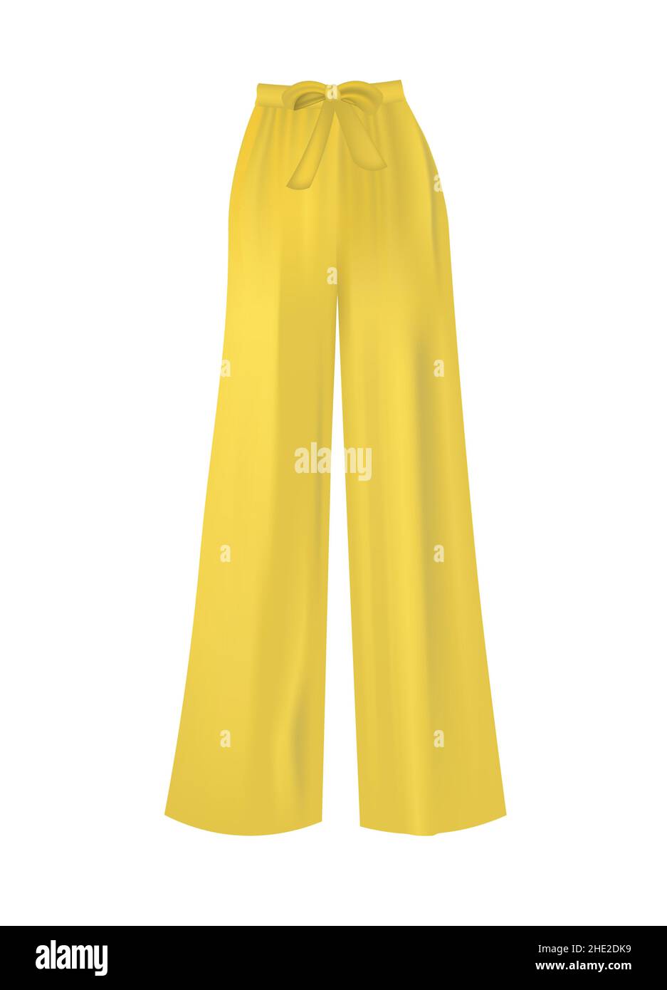 Pantalon jaune ample. Illustration vectorielle Illustration de Vecteur
