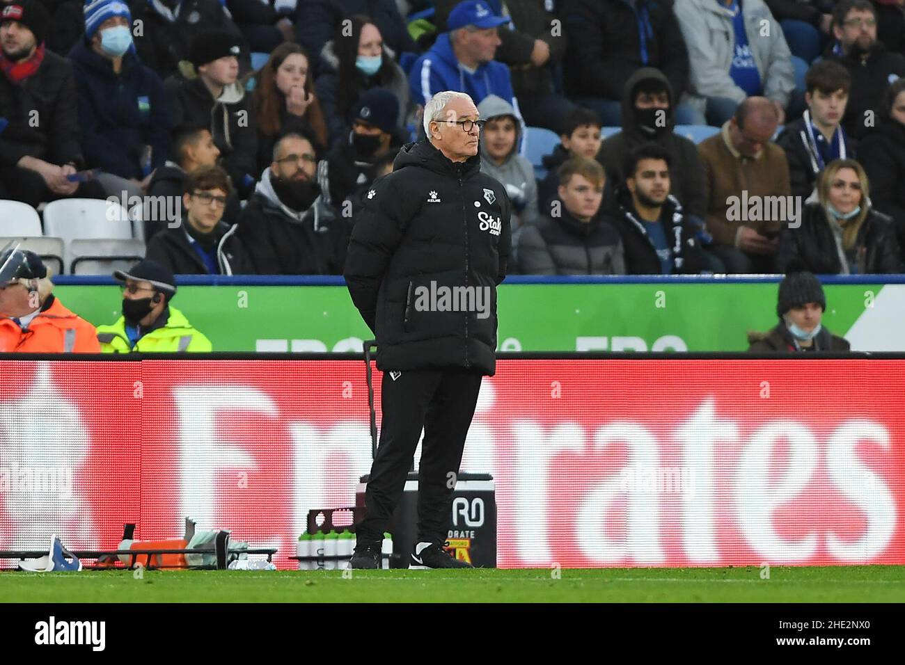 LEICESTER, ROYAUME-UNI.JAN 8th Claudio Ranieri, responsable de Watford lors du match de troisième tour de la coupe FA entre Leicester City et Watford au King Power Stadium, Leicester, le samedi 8th janvier 2022.(Credit: Jon Hobley | MI News) Credit: MI News & Sport /Alay Live News Banque D'Images