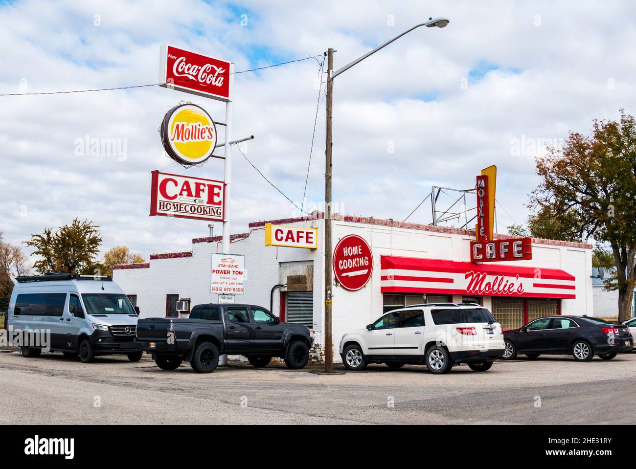 Mollie's Cafe ; Snowville ; Utah du nord ; États-Unis Banque D'Images