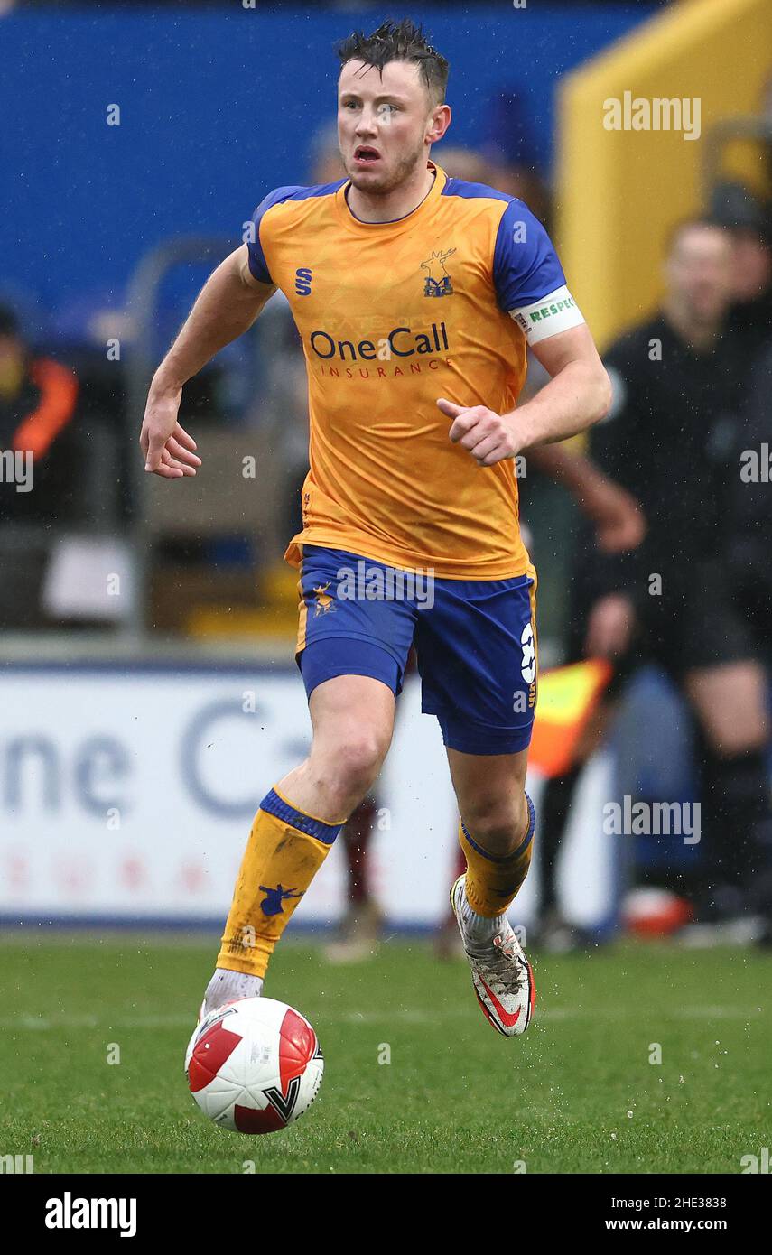 Mansfield, Royaume-Uni.8th janvier 2022.Ollie Clarke de Mansfield Town pendant le match de la coupe Emirates FA au One Call Stadium, Mansfield.Crédit photo à lire : Darren Staples/Sportimage crédit : Sportimage/Alay Live News Banque D'Images