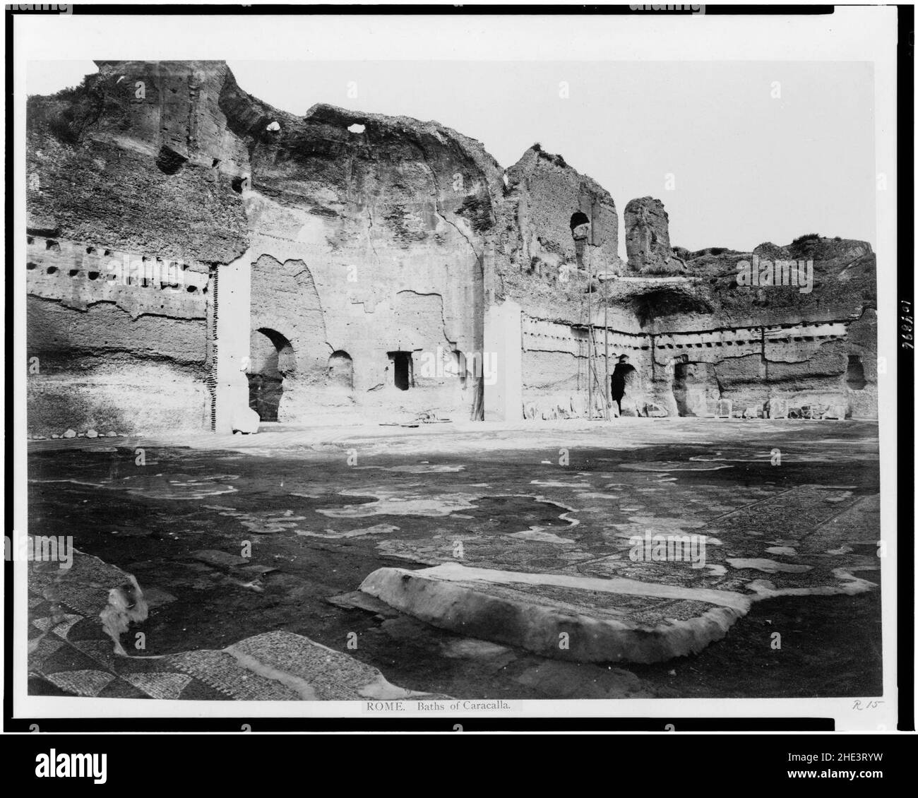 Rome, Thermes de Caracalla : plan - Louvre site des