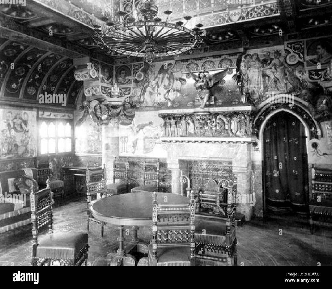 Chambre au château de Cardiff. Banque D'Images