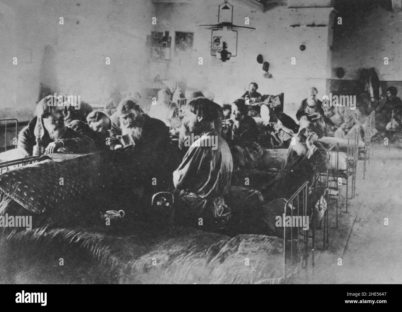 Russischer Photographie UM 1890 - Krankenhausabteilung in einer Provinzstadt Banque D'Images