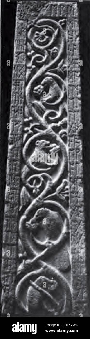 Ruthwell Cross, East face, Middle II Banque D'Images