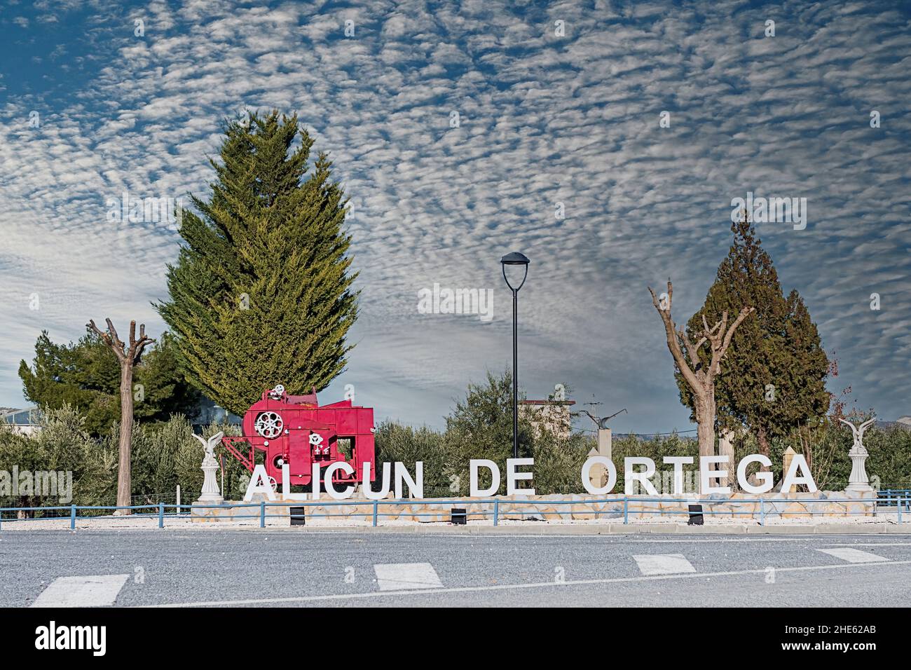 Petite ville rurale d'Alicum de Ortega, Grenade. Banque D'Images