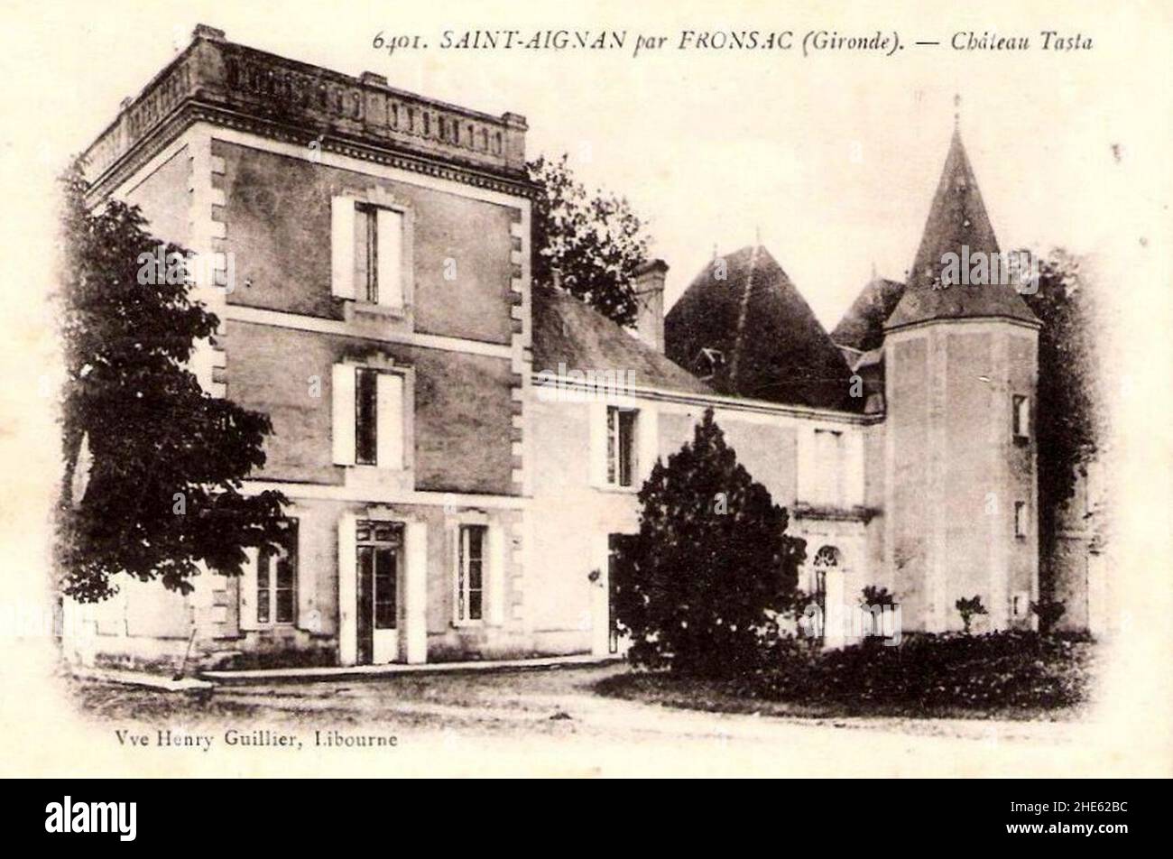 Saint-Aignan - château de Tasta. Banque D'Images