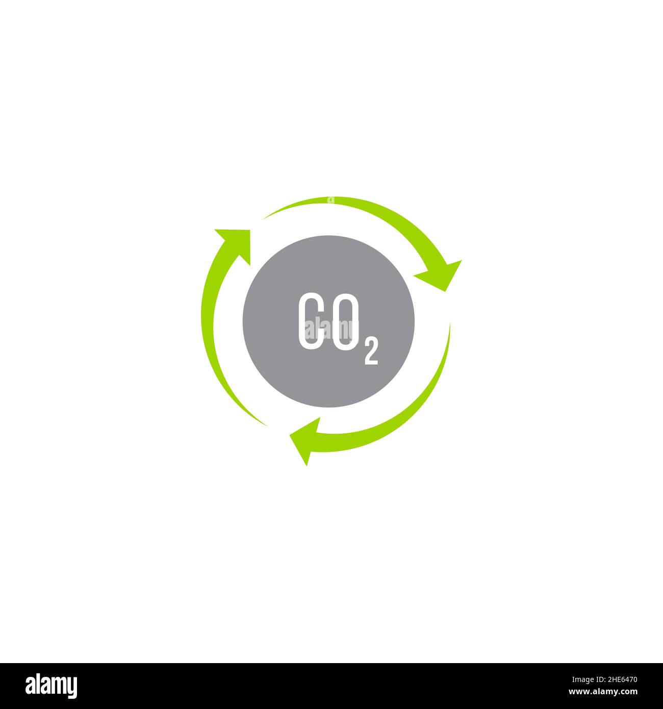 concept de logo de capture de dioxyde de carbone. illustration vectorielle. Illustration de Vecteur