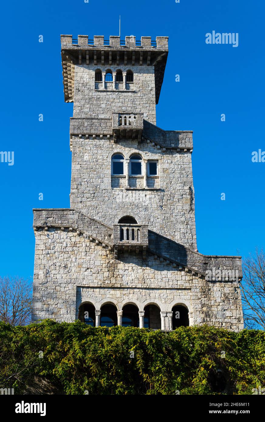 Tour d'observation sur la montagne Big Ahun à Sotchi, dans la région de Krasnodar, Russie Banque D'Images