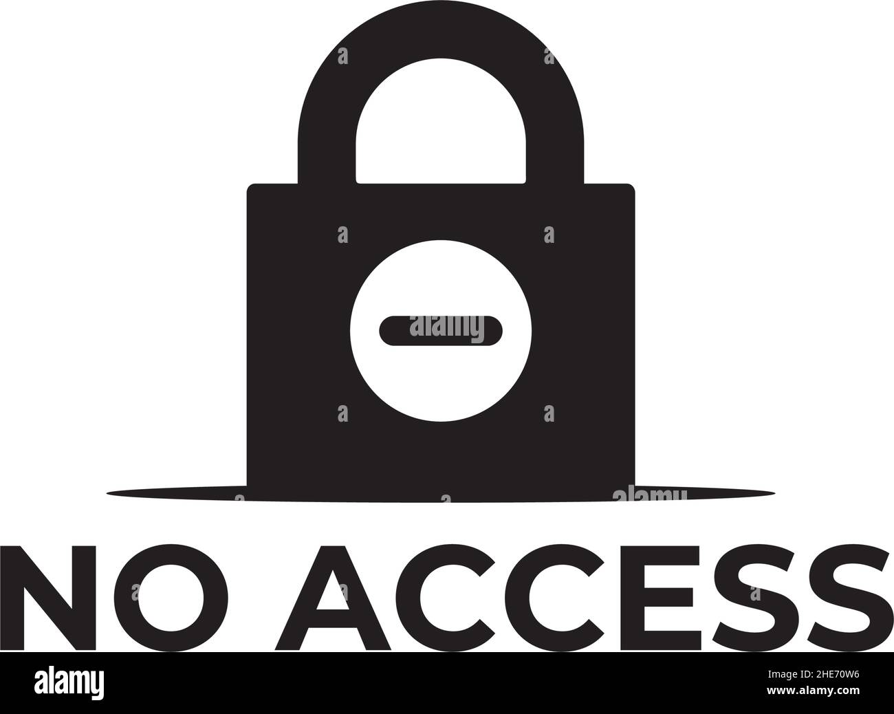 Le logo cadenas à cadenas à motif vectoriel n'a pas d'accès Illustration de Vecteur